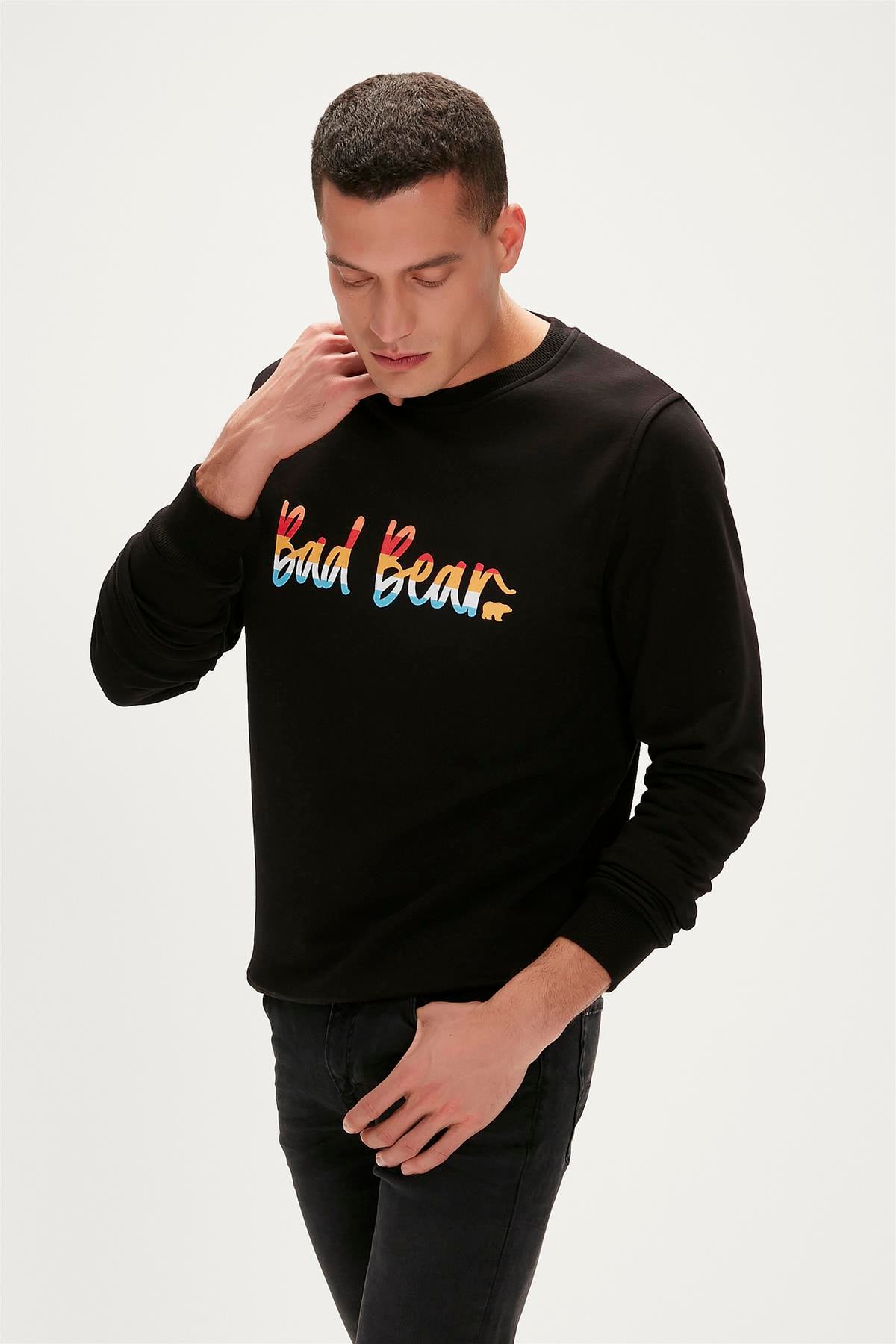 MANUSCRIPT CREWNECK SİYAH