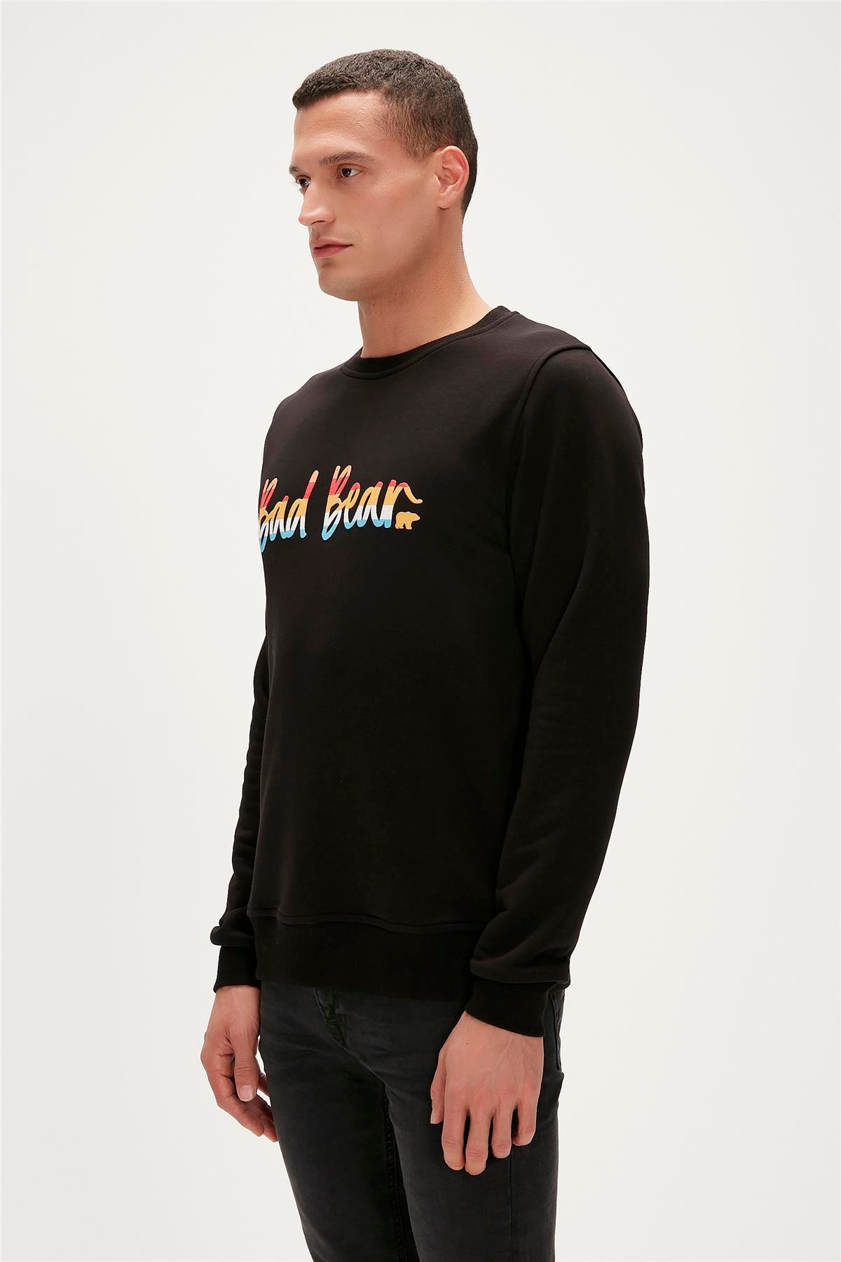 MANUSCRIPT CREWNECK SİYAH