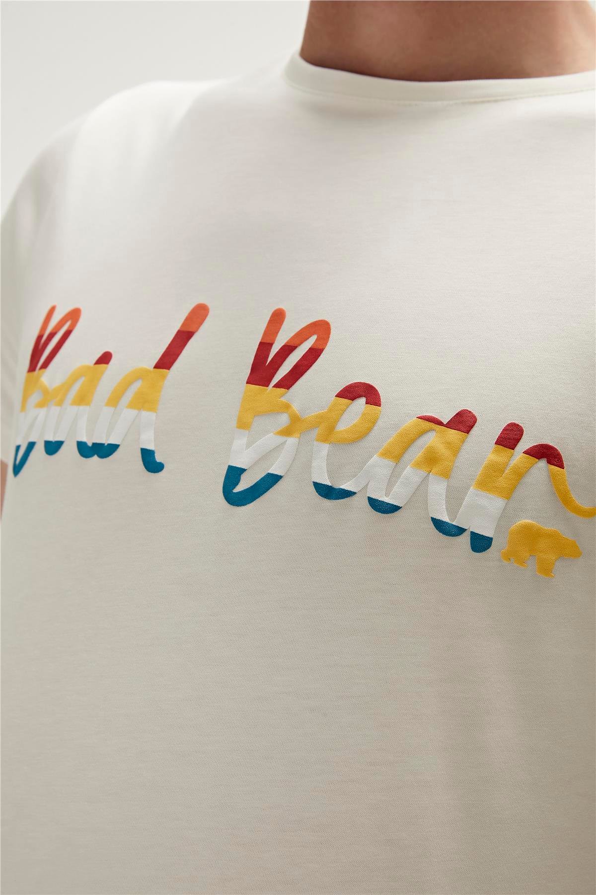 Manuscript T-Shirt Off-White Beyaz Baskılı Erkek Tişört 