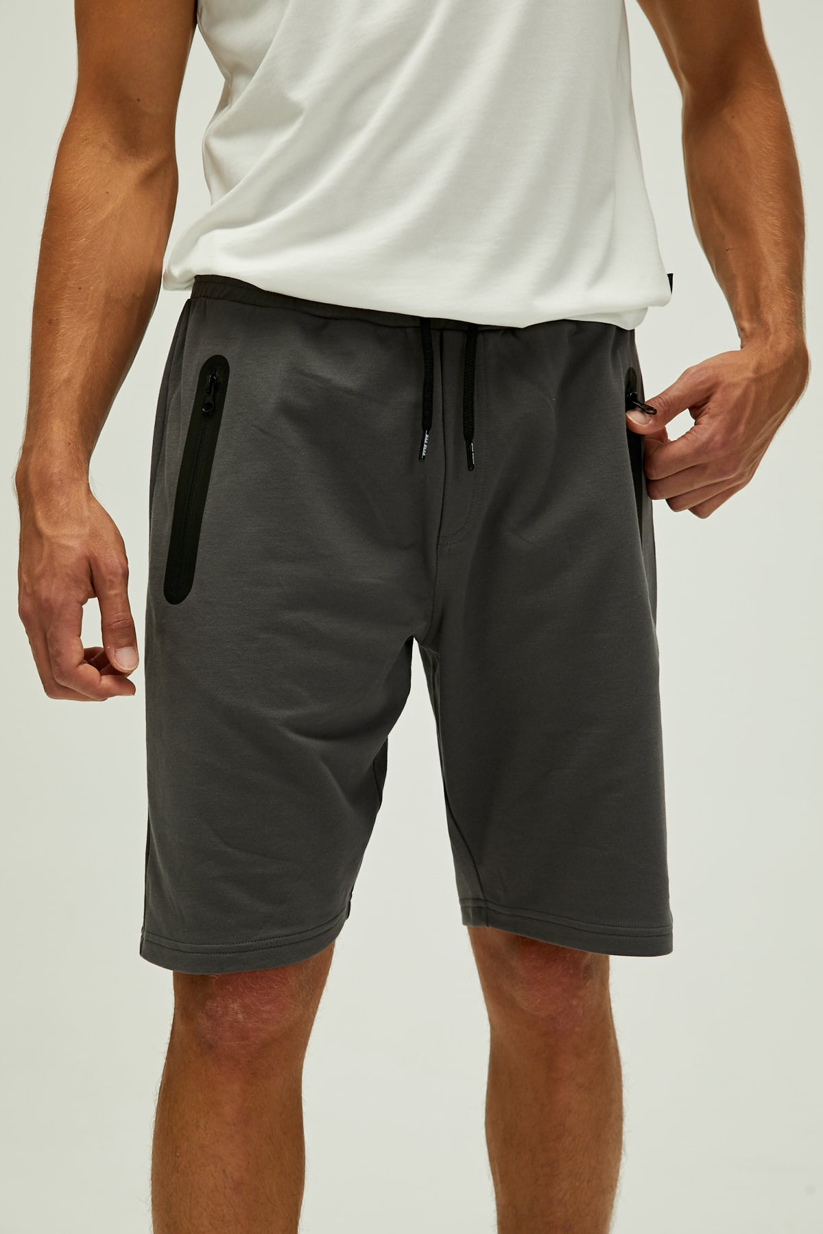 Mıles Sweatshort Asphalt