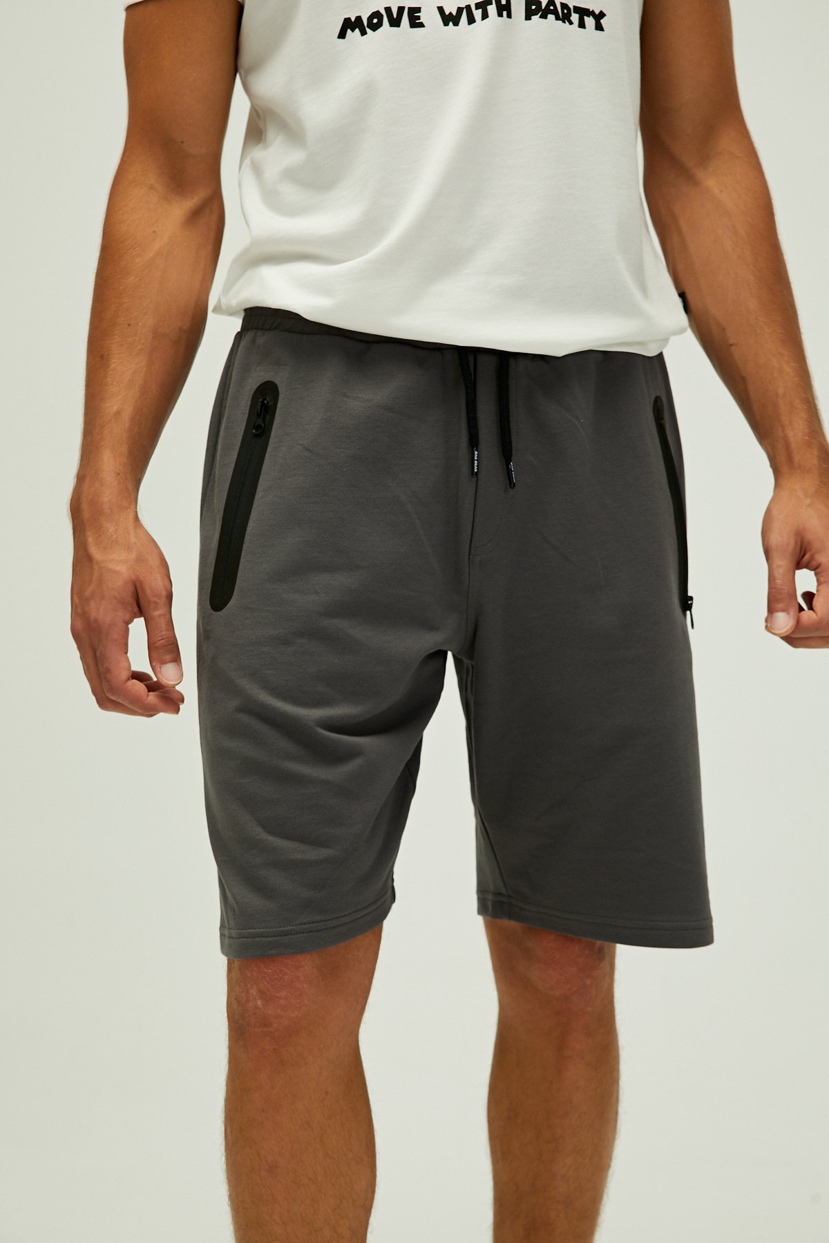 Mıles Sweatshort Asphalt