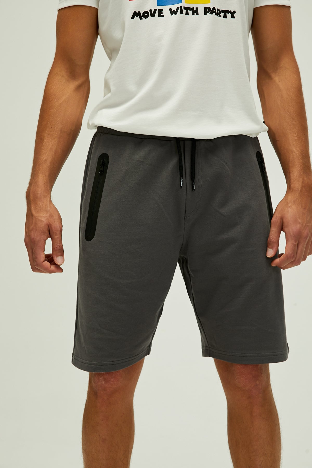 Mıles Sweatshort Asphalt