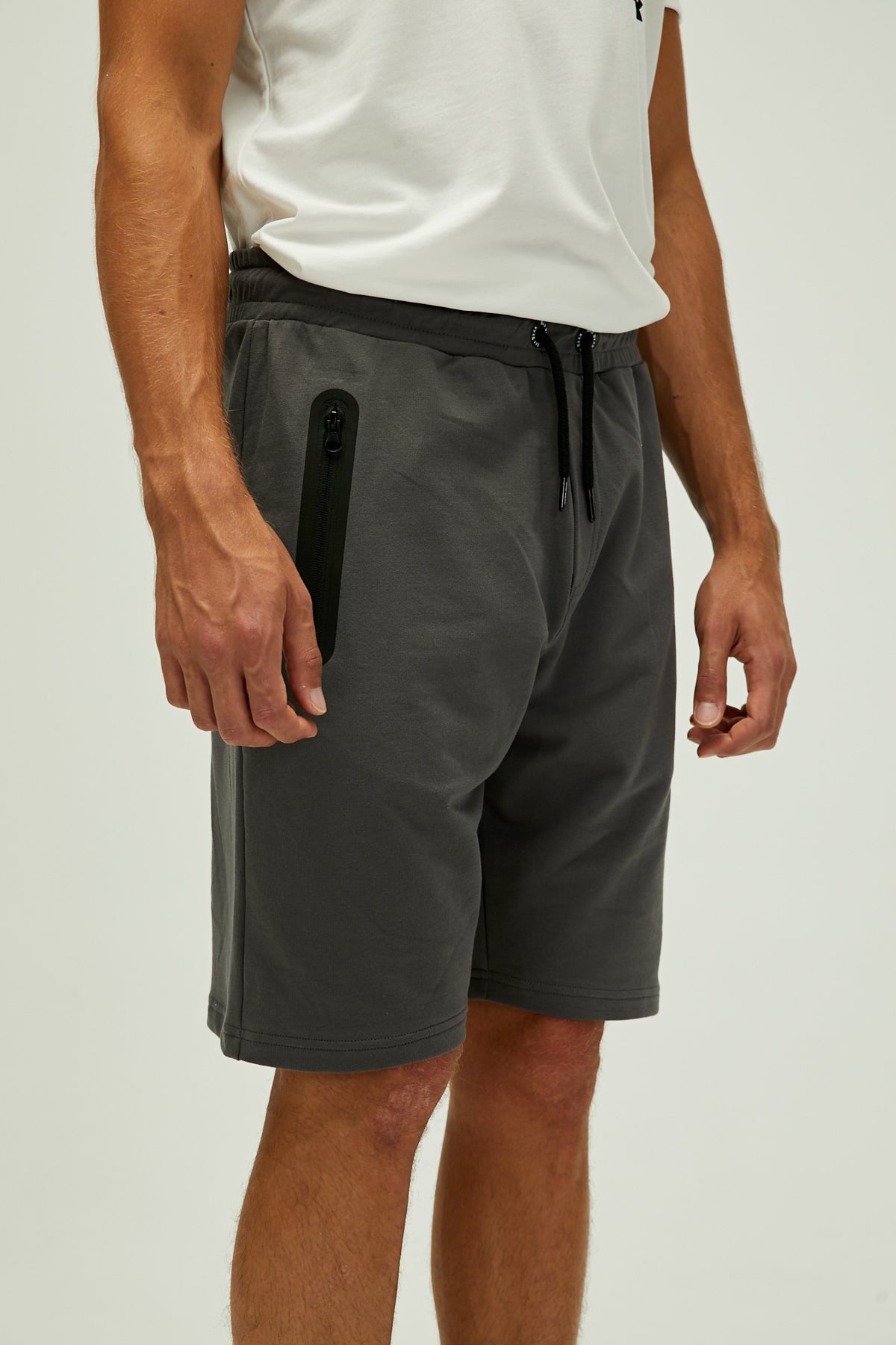 Mıles Sweatshort Asphalt