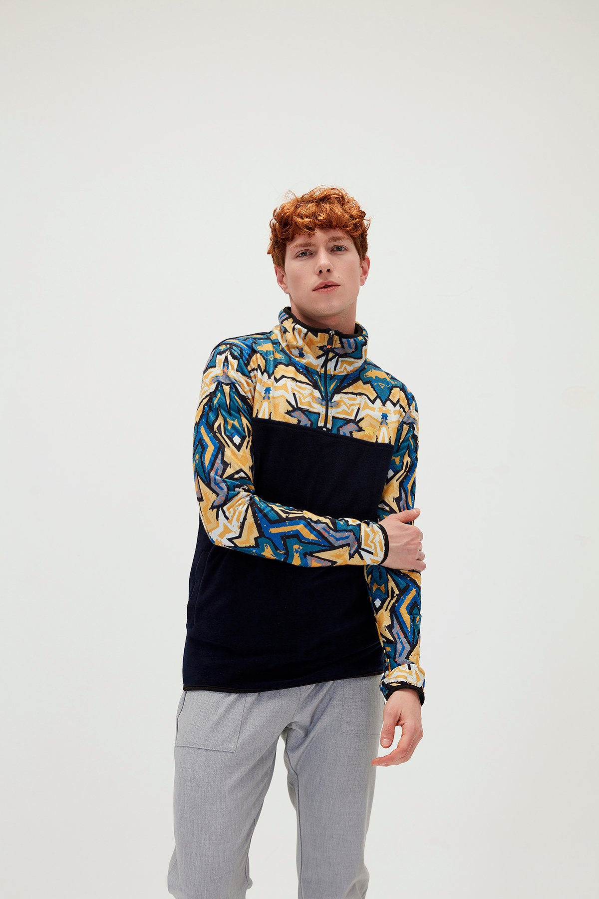 MIRAGE HALF ZIP POLAR BLUE