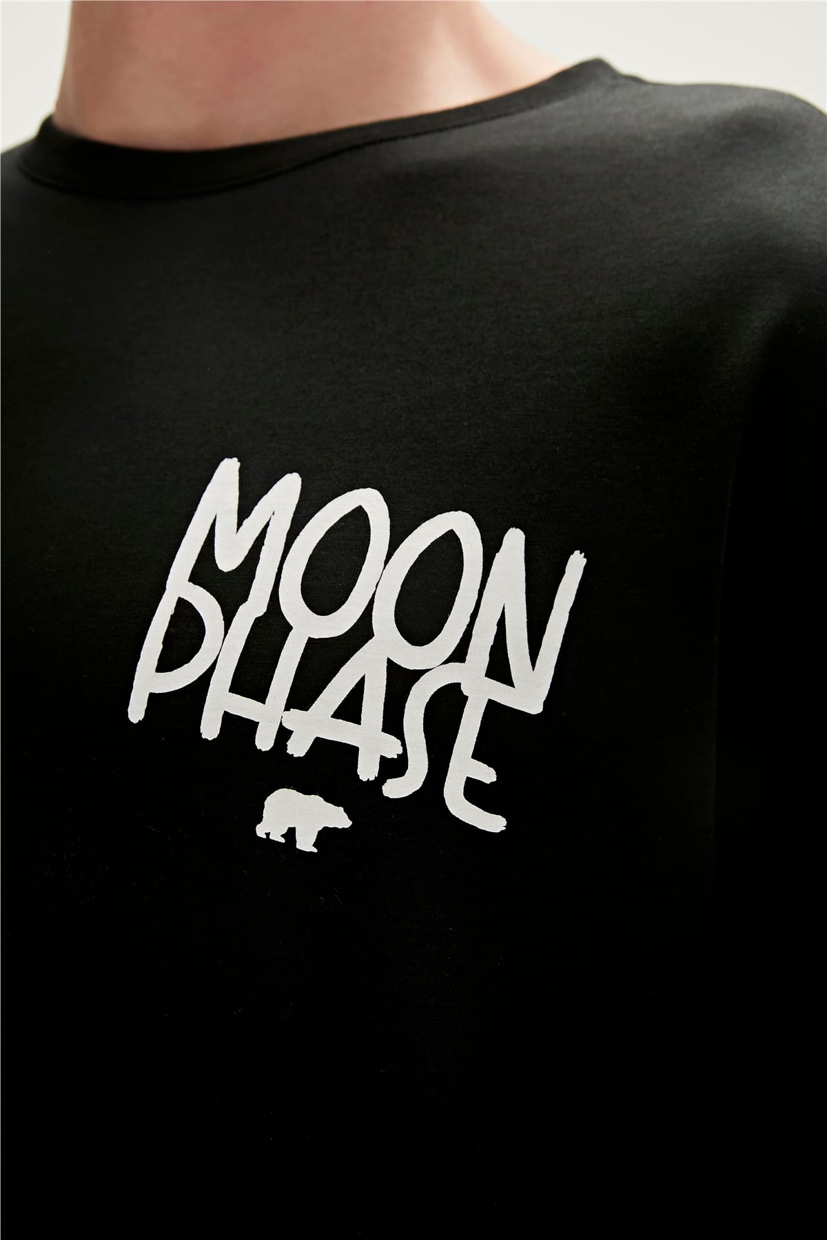 MOON PHASE T-SHIRT SİYAH