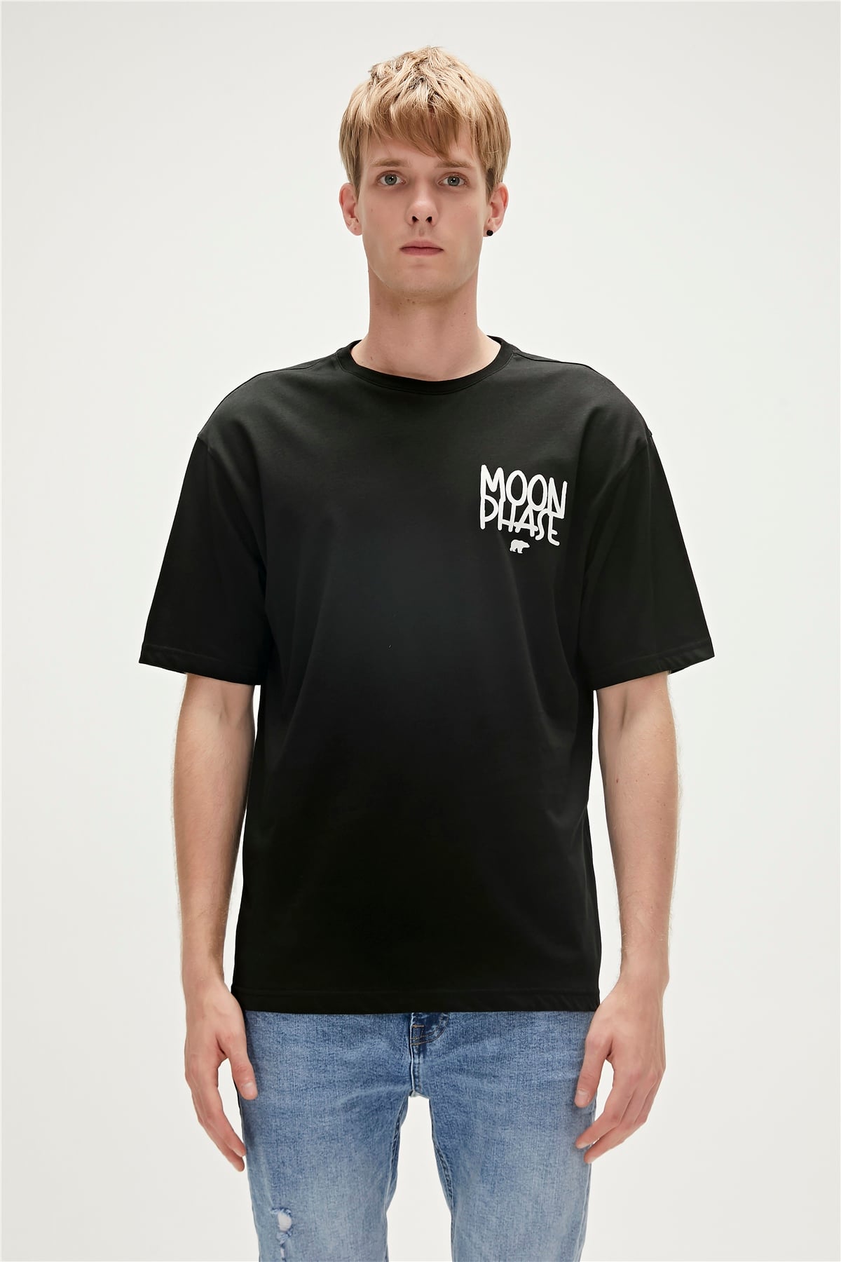 MOON PHASE T-SHIRT SİYAH