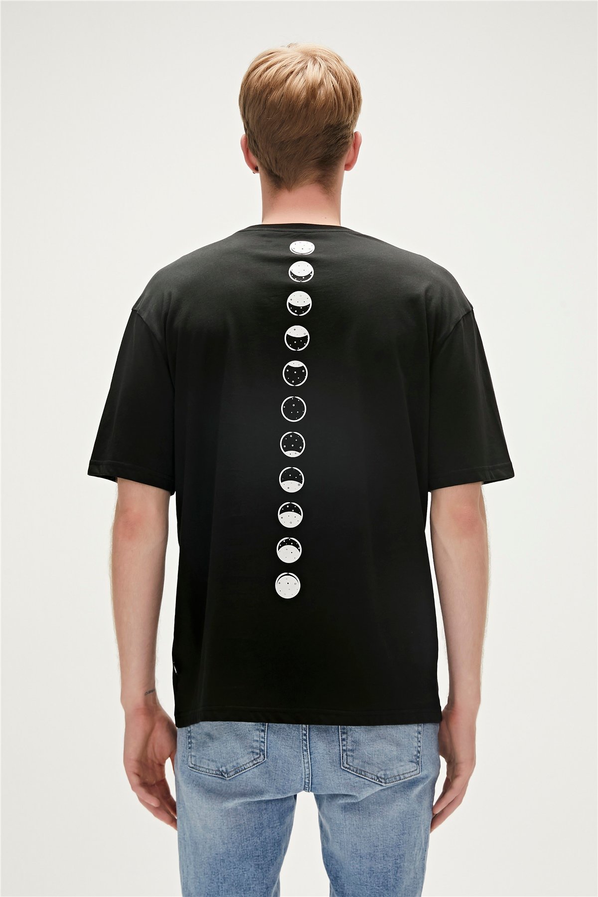 MOON PHASE T-SHIRT SİYAH