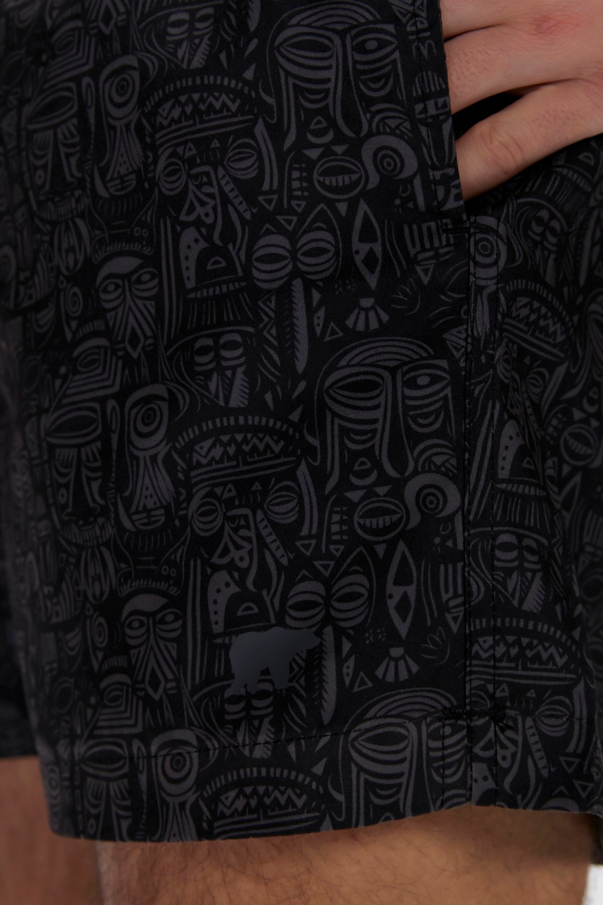 Moshe Siyah Erkek Deniz Şortu