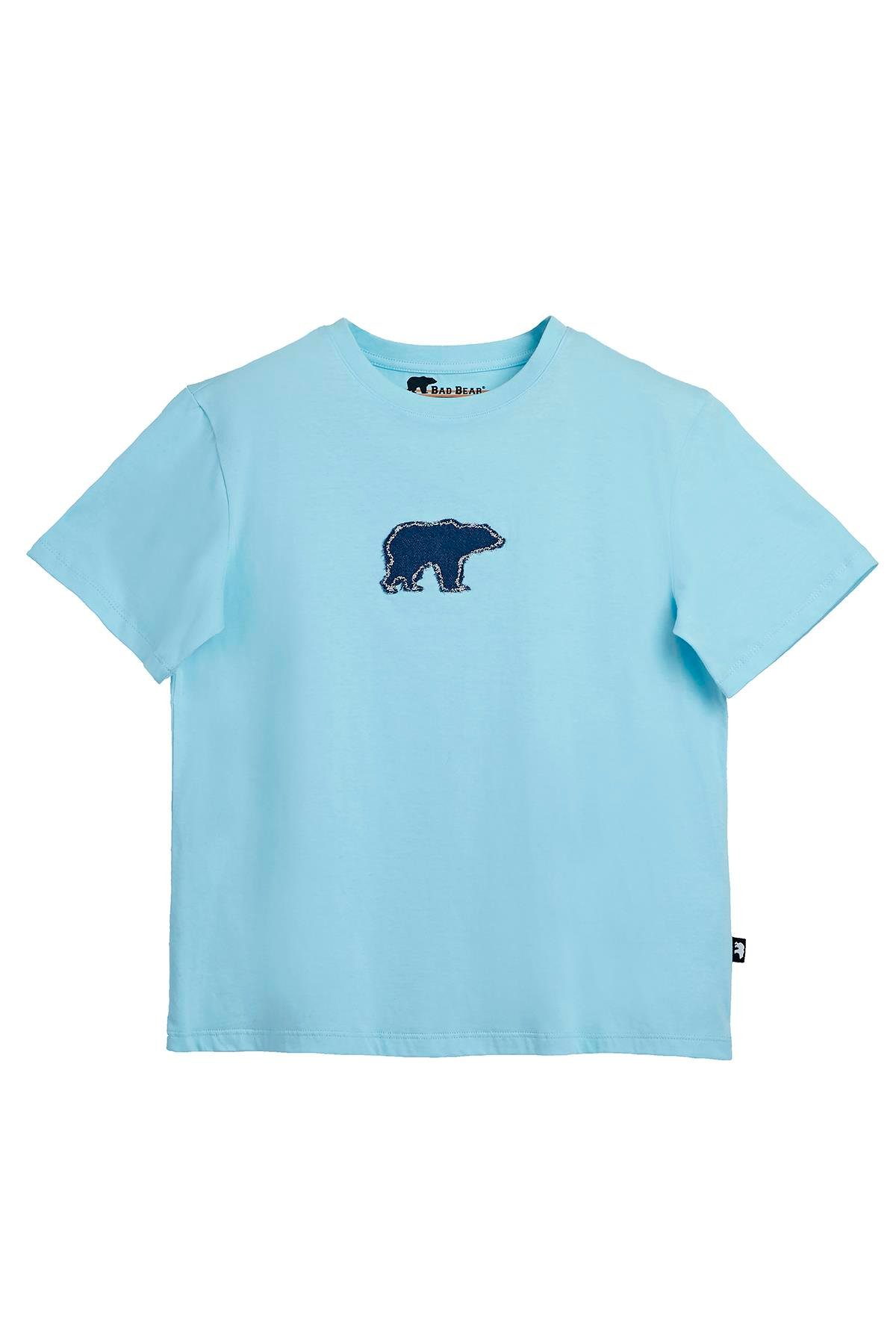 NIKKI T-SHIRT JR PATCHED T-SHIRT SKY BLUE  GIRL T-SHIRT NIKKI T-SHIRT JRNIKKI T-SHIRT JR