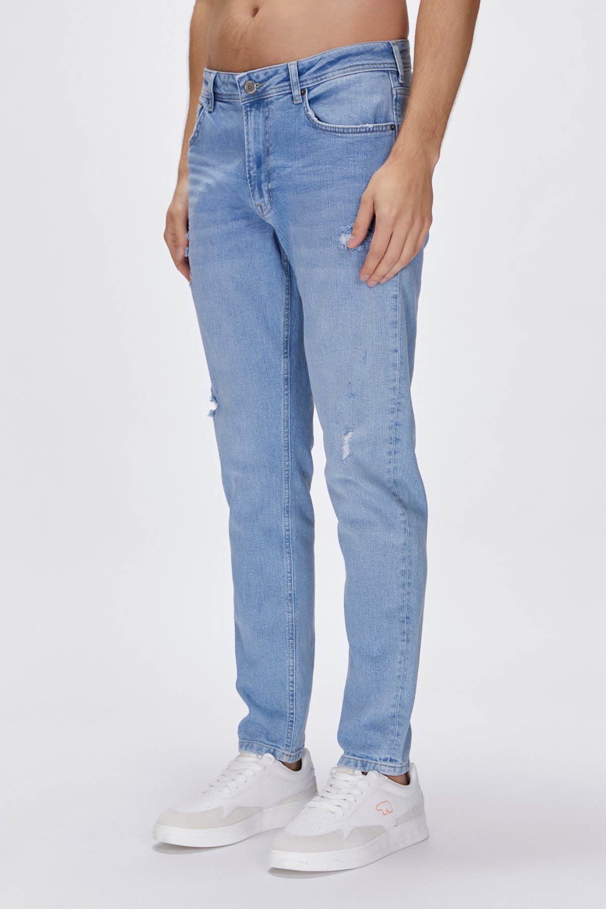 Palermo Jeans Buz Mavi Erkek Denim Pantolon