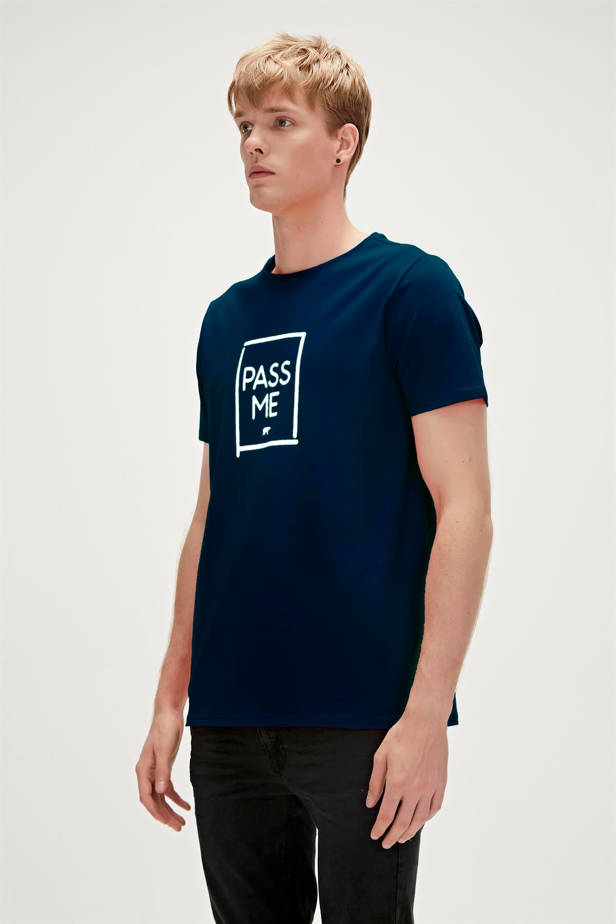 PASS ME T-SHIRT LACİVERT