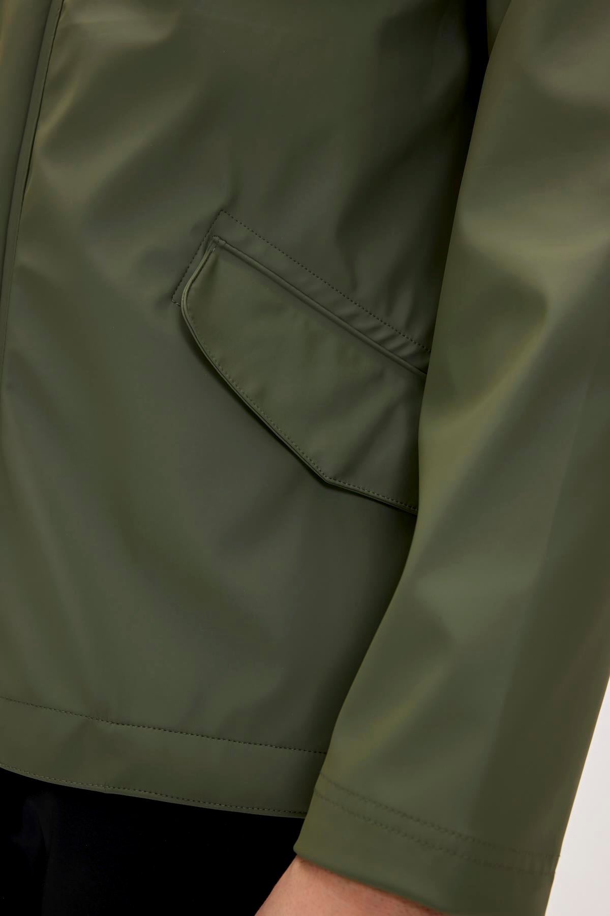 Patrol Raincoat Thyme Yeşil  Erkek Kapüşonlu Yağmurluk 