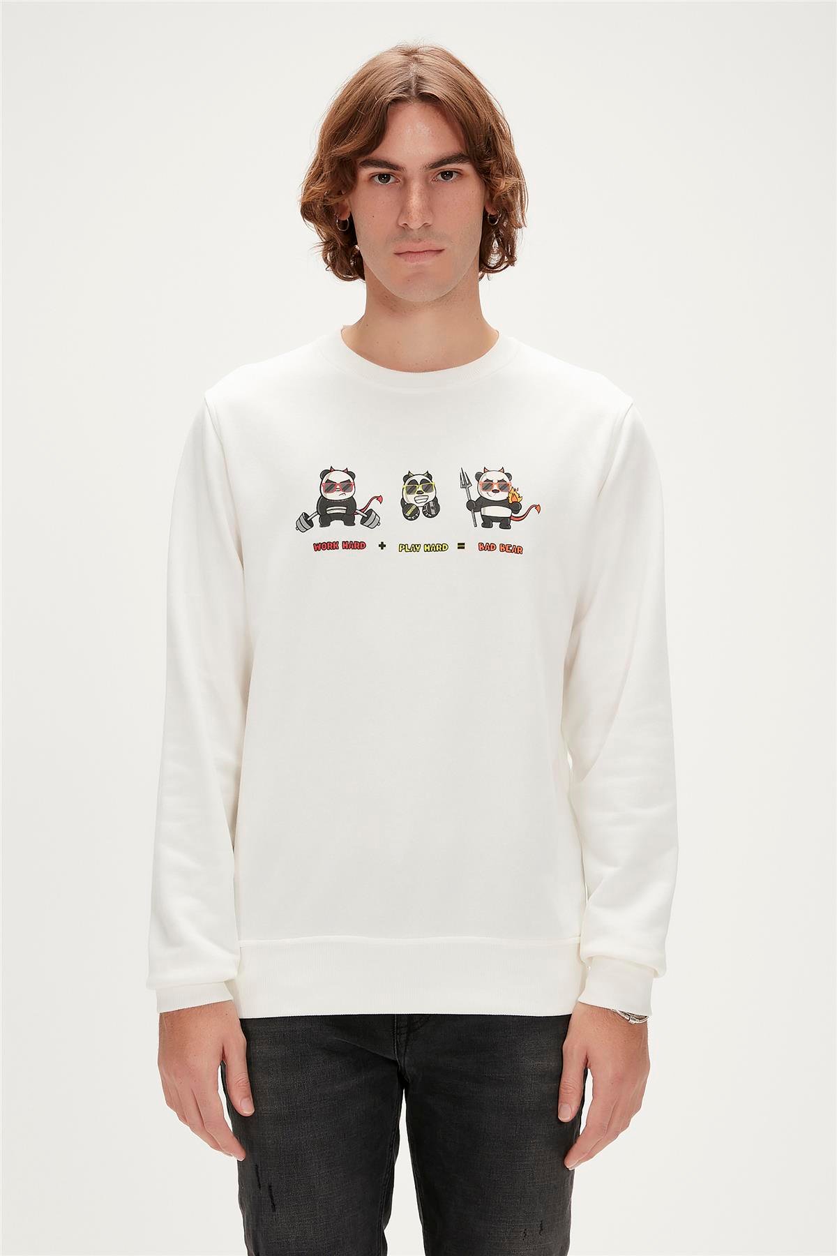 PLUNGER CREWNECK BEYAZ
