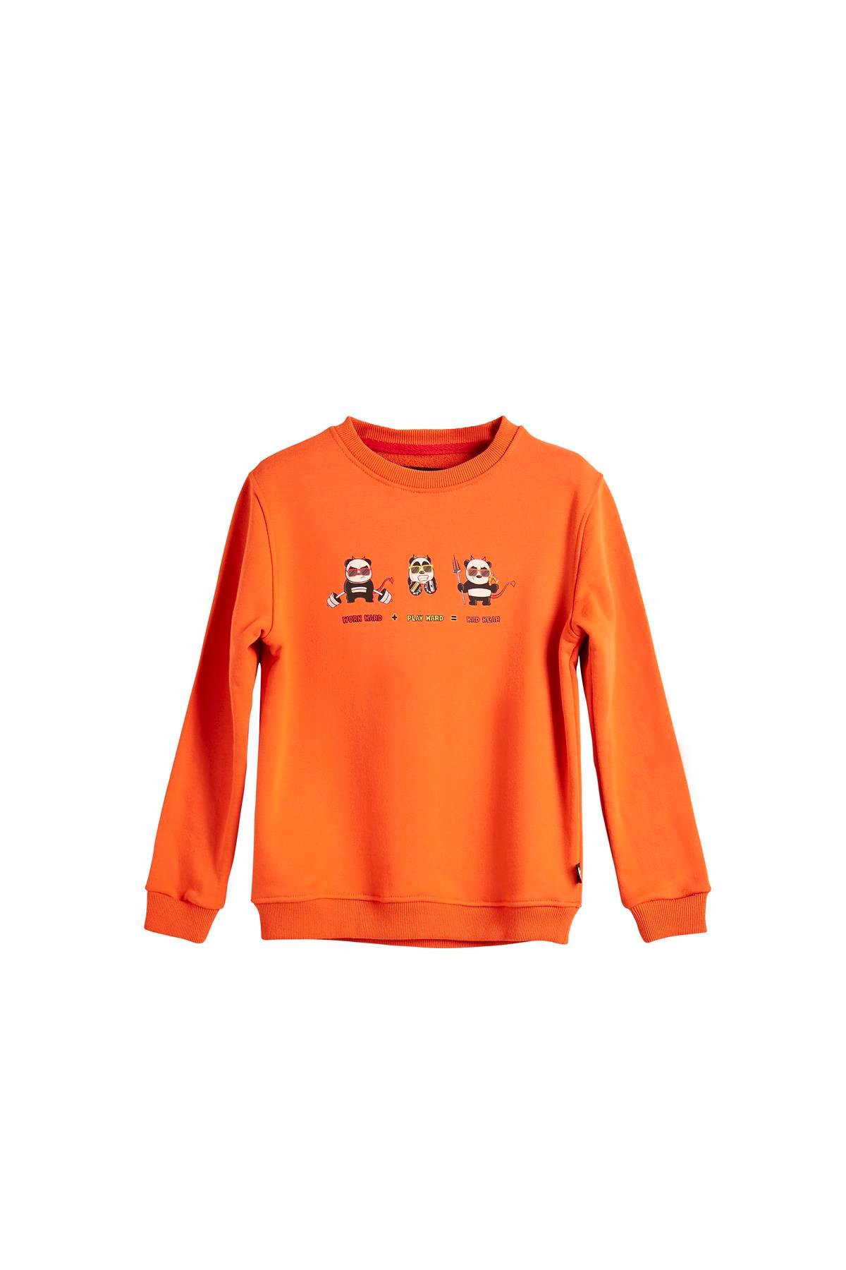 PLUNGER CREWNECK JR TURUNCU