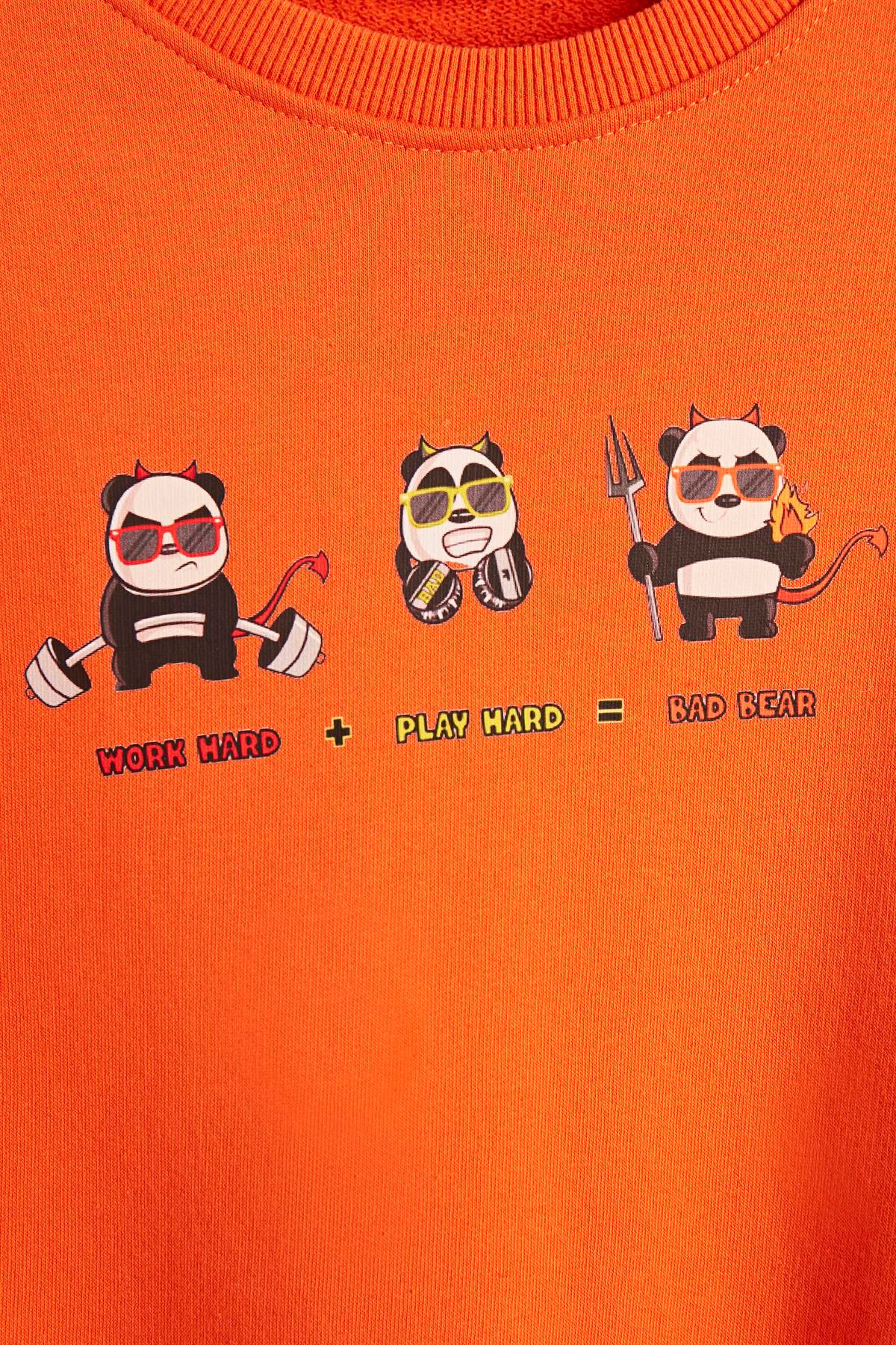 PLUNGER CREWNECK JR TURUNCU