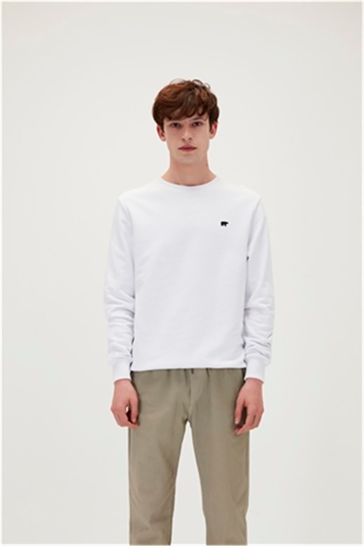 PRESAGE CREWNECK KING SIZE BEYAZ