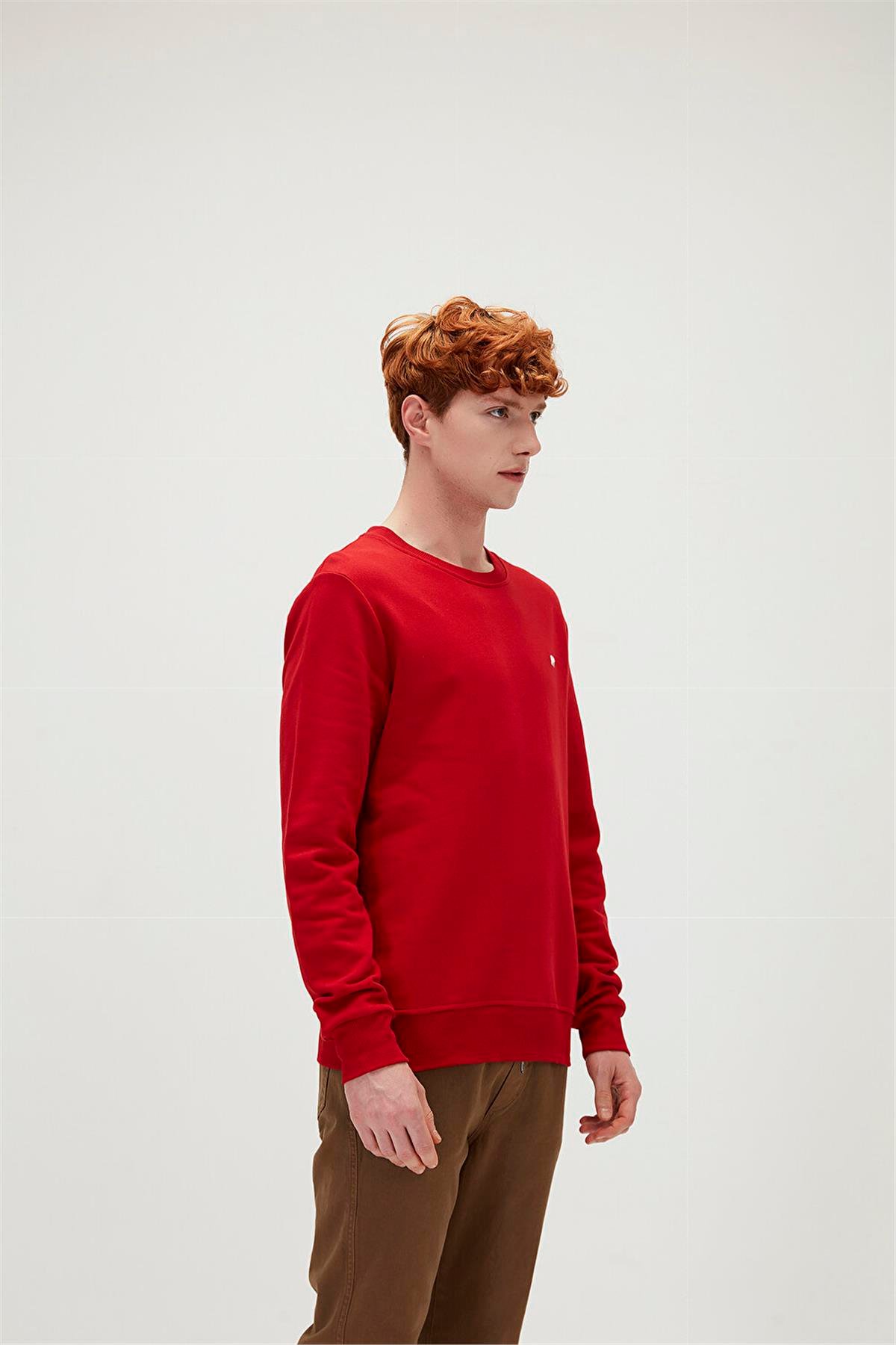 PRESAGE CREWNECK KING SIZE PARLAK KIRMIZI