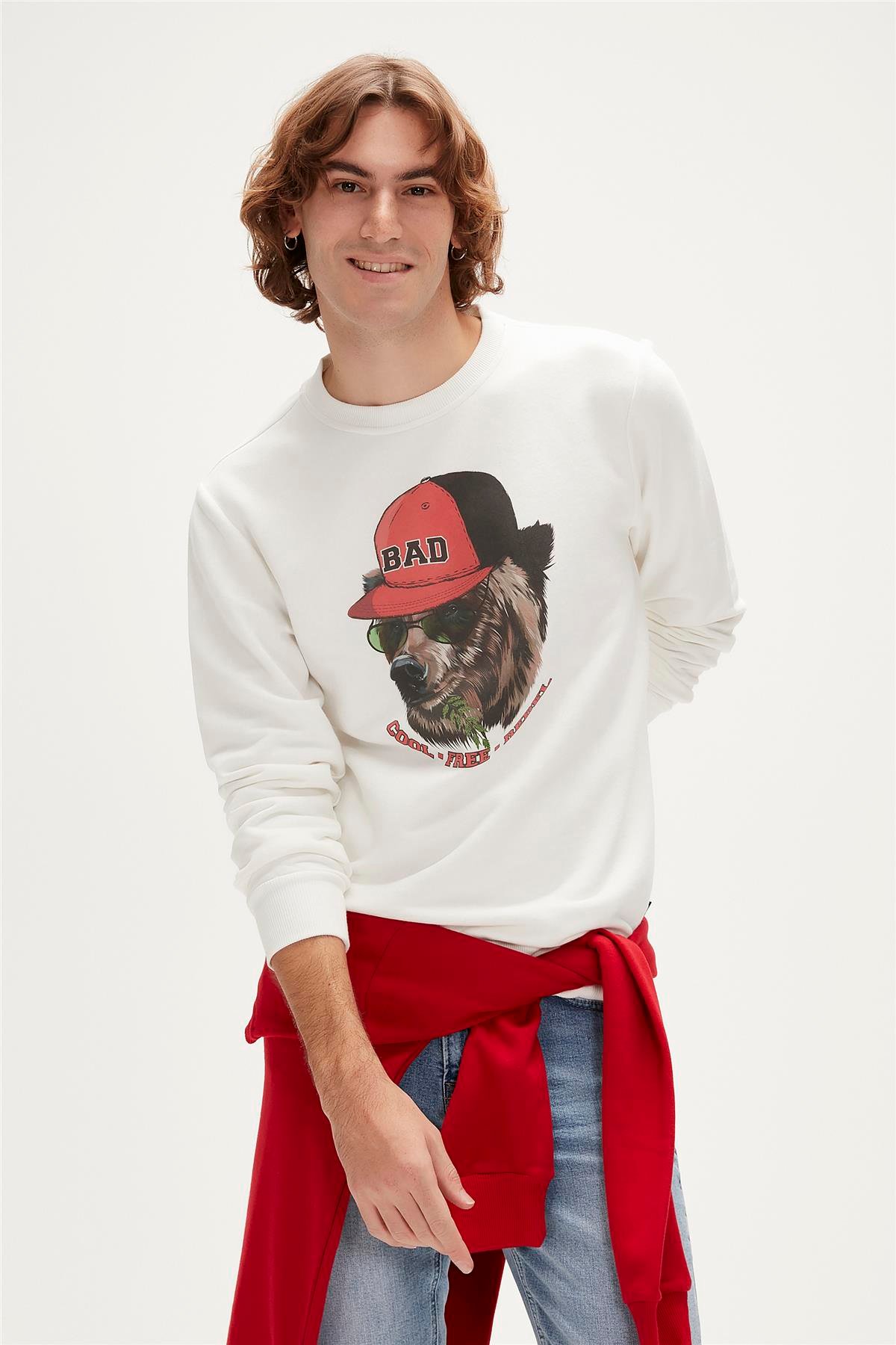 RABEL CREWNECK BEYAZ