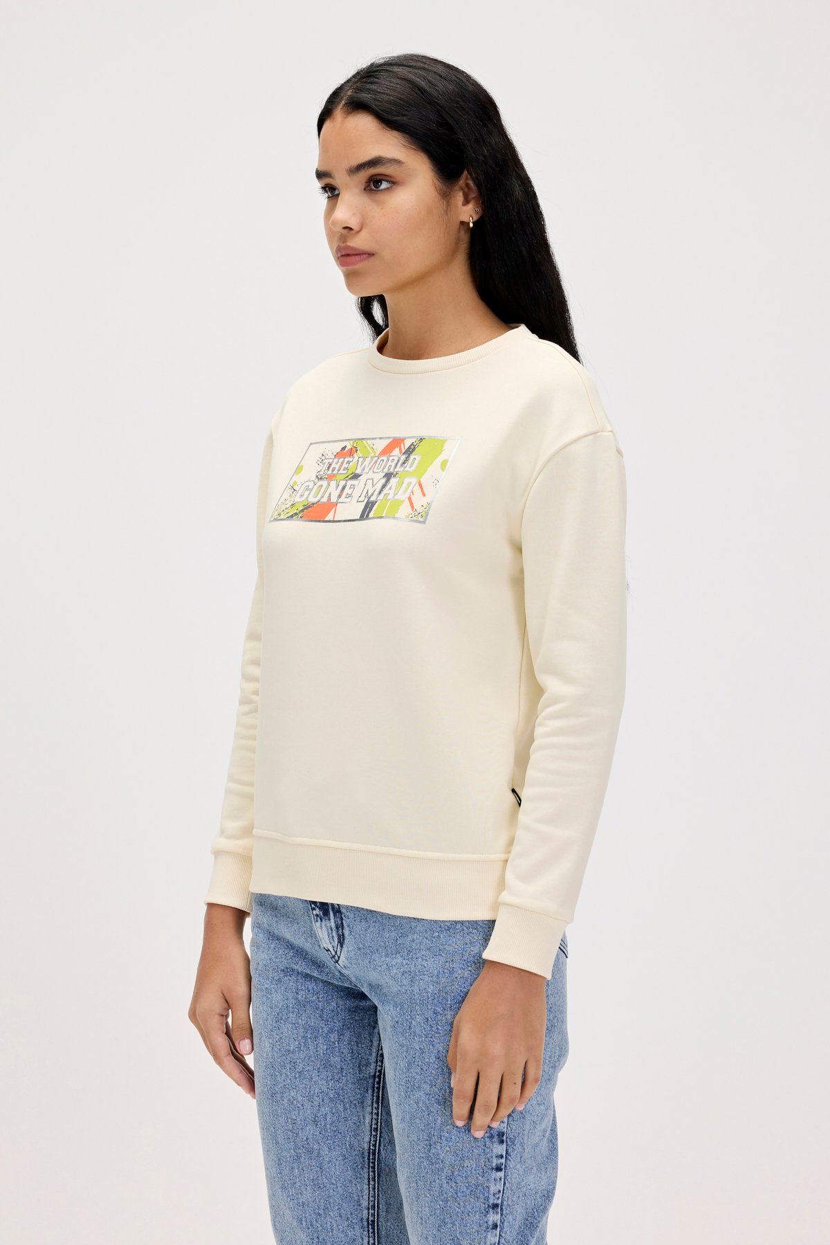 RE-CARINA CREWNECK PRINTED CREWNECK MARSHMALLOW  KADIN SWEATSHIRT RE-CARINA CREWNECKRE-CARINA CREWNECK
