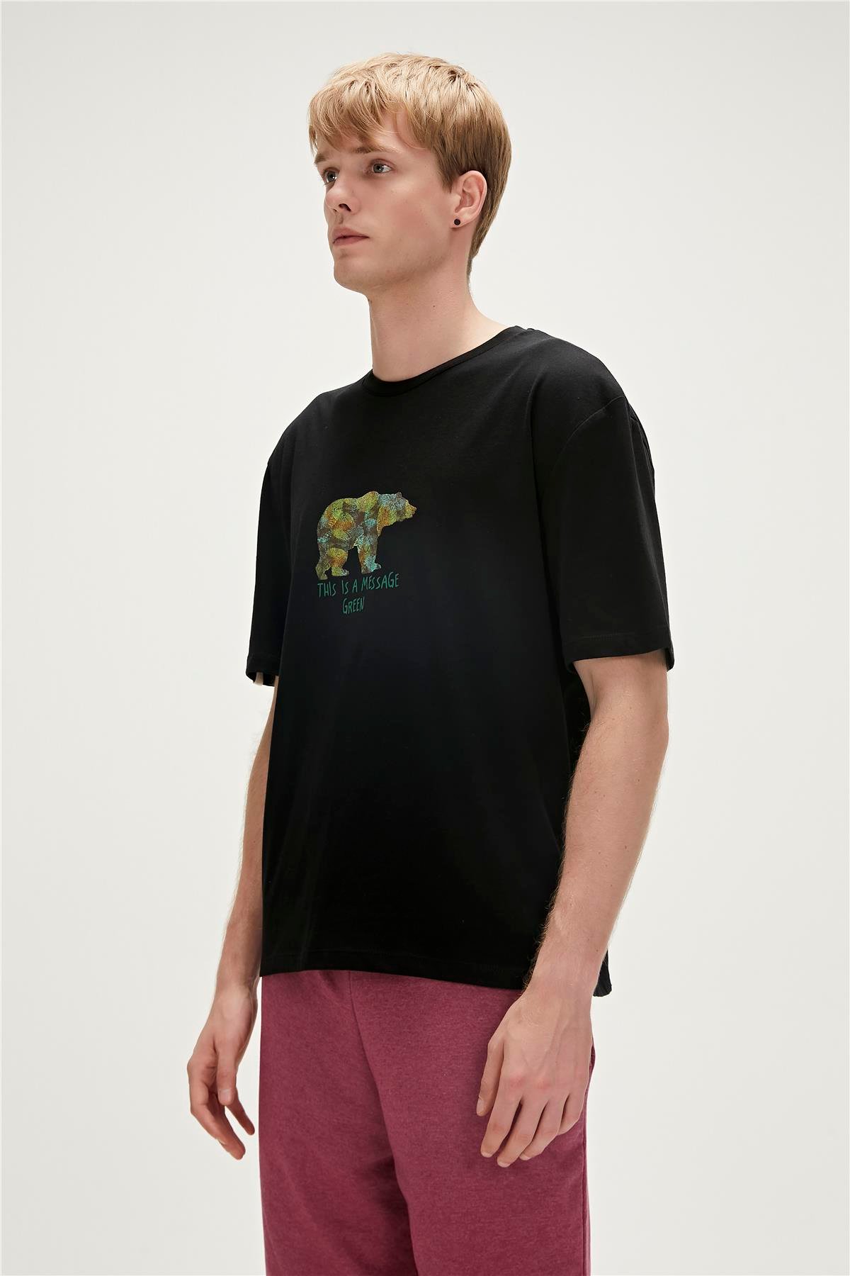 Re-Finger Recycle Black Men's T-Shirt