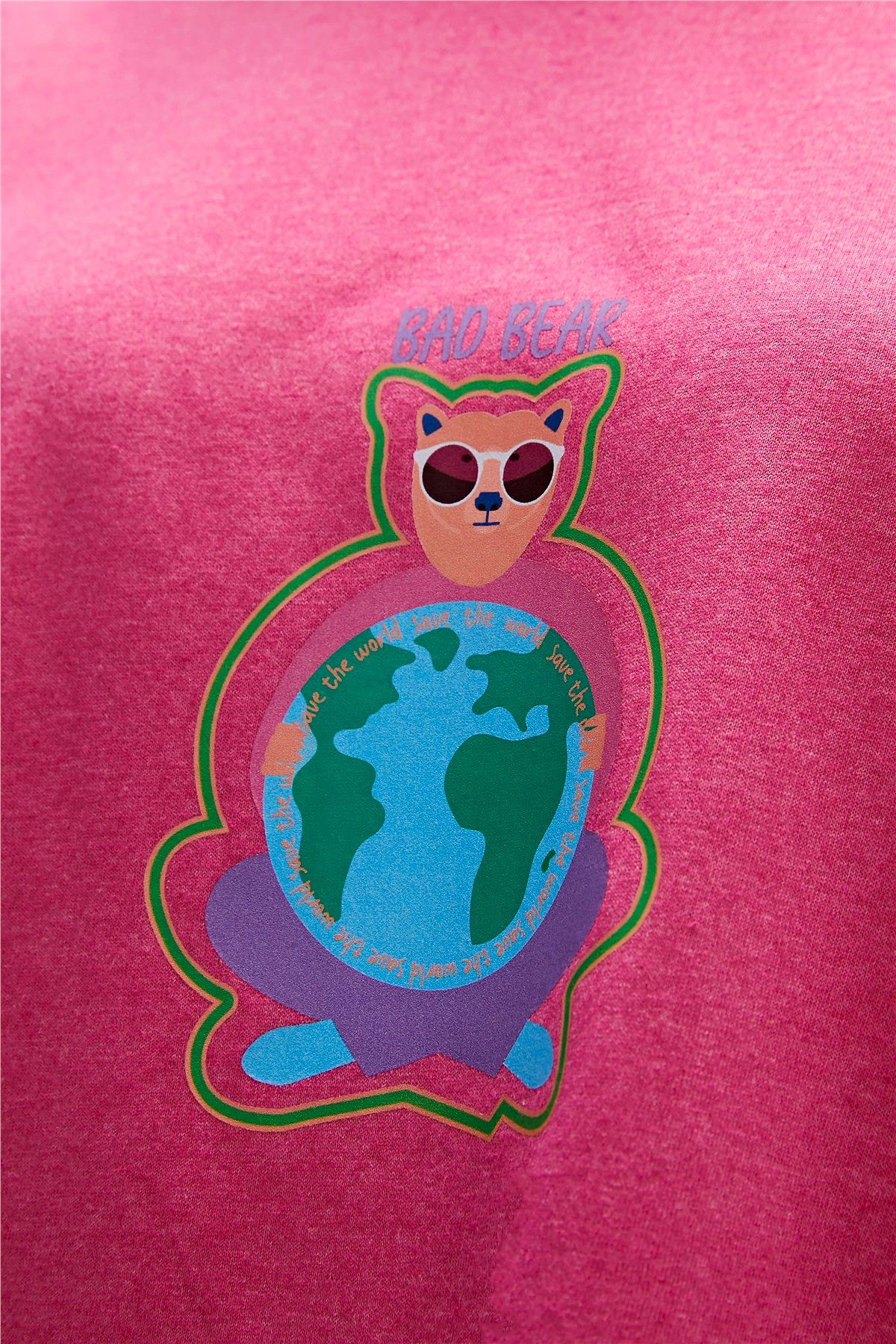 RE-SAVE T-SHIRT FUŞYA