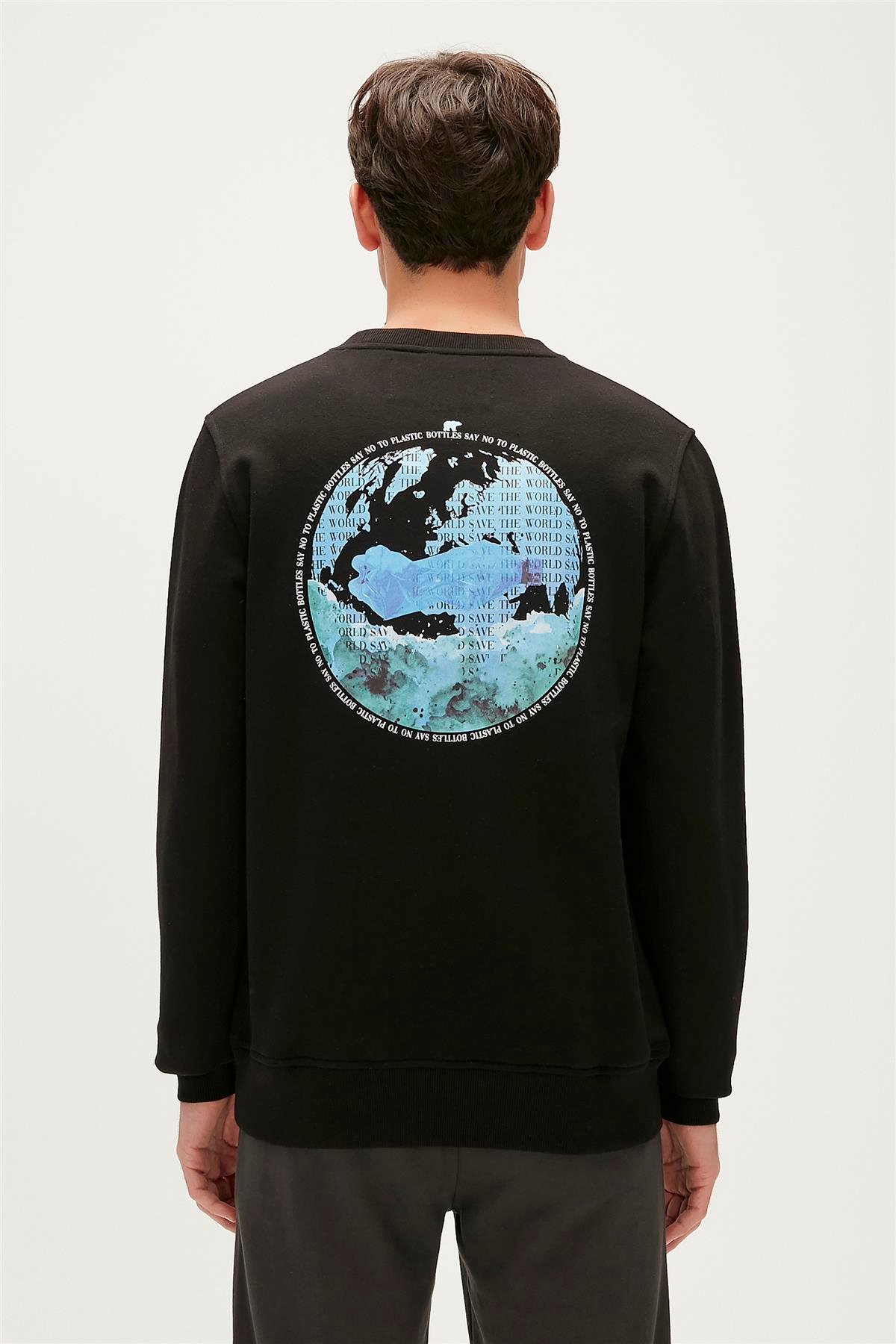 RE-WORLD CREWNECK SİYAH