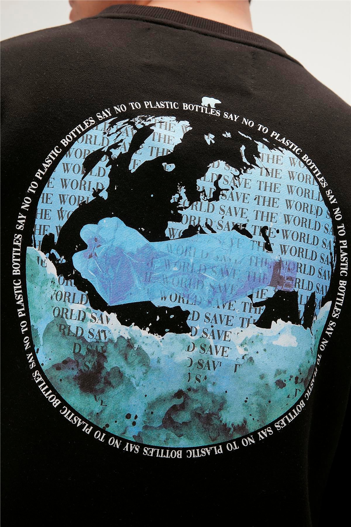 RE-WORLD CREWNECK SİYAH