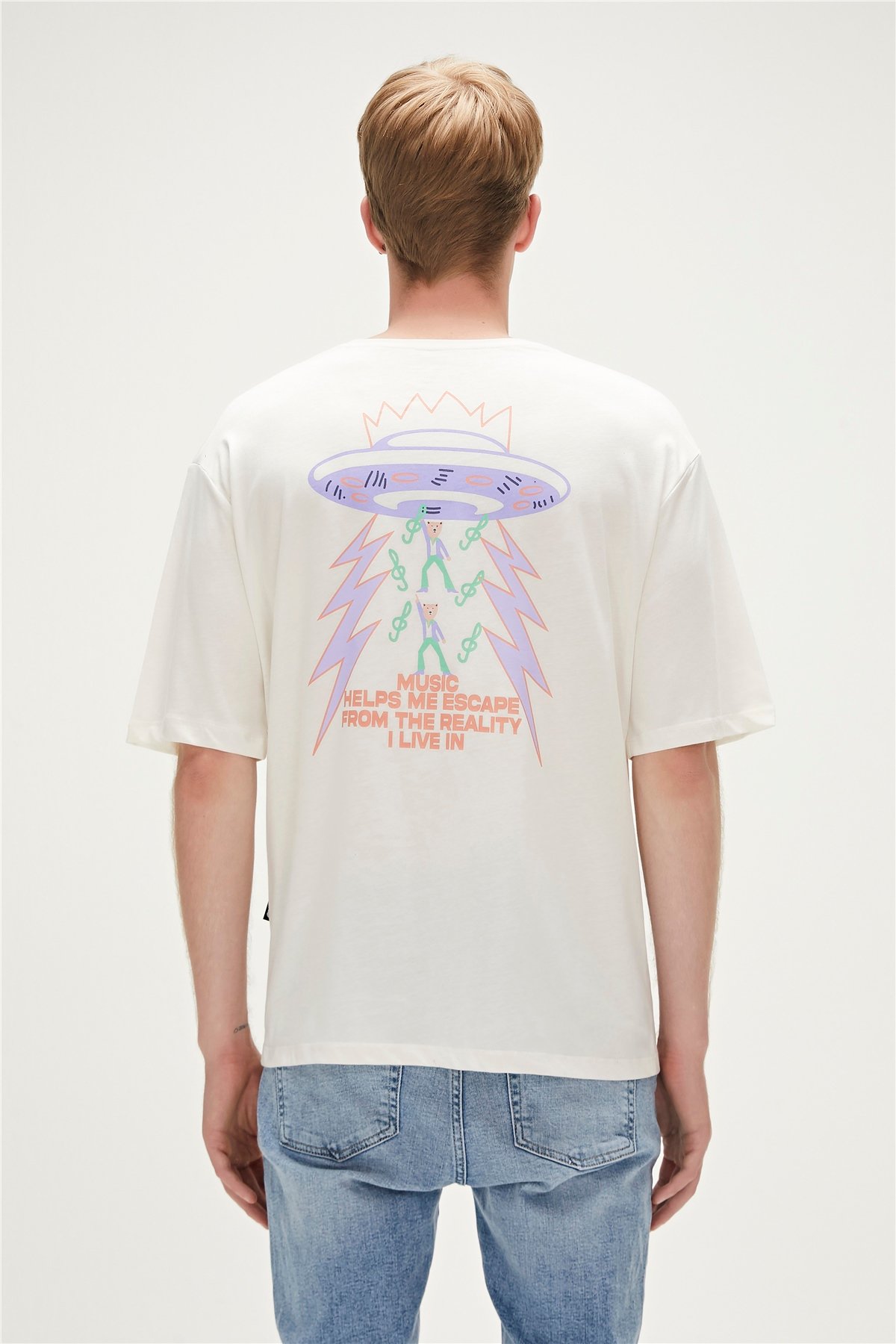 REALITY  T-SHIRT ŞEKER BEYAZI