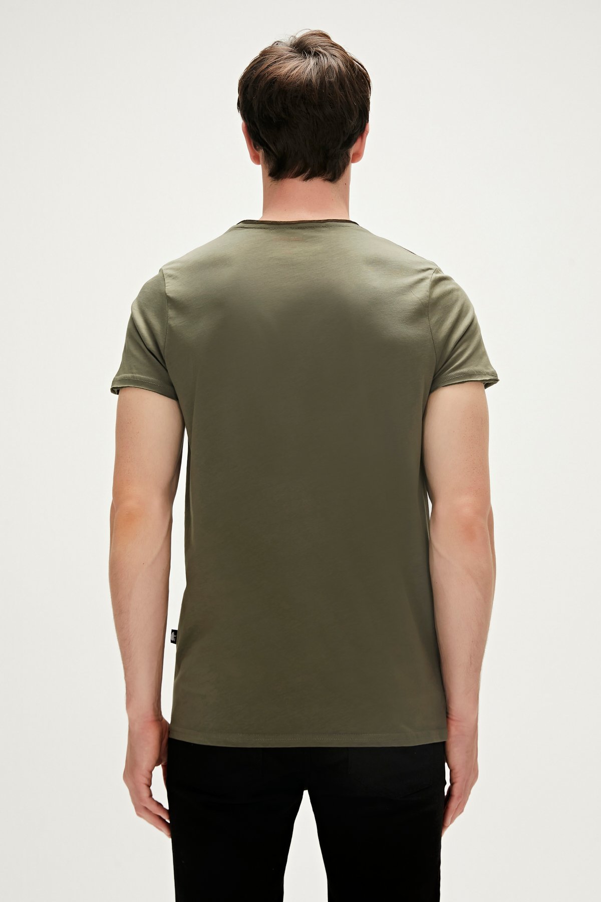 Reckless T-Shirt Haki Yeşil 3D Baskılı Erkek Tişört