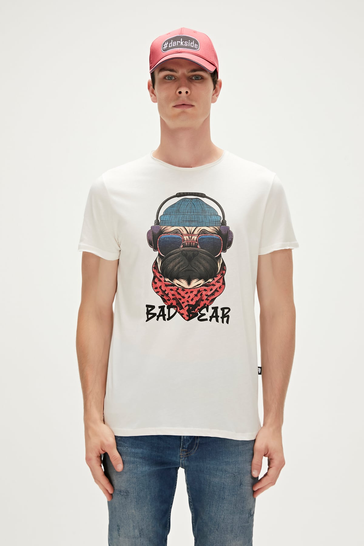 Reckless T-Shirt Off-White Beyaz 3D Baskılı Erkek Tişört
