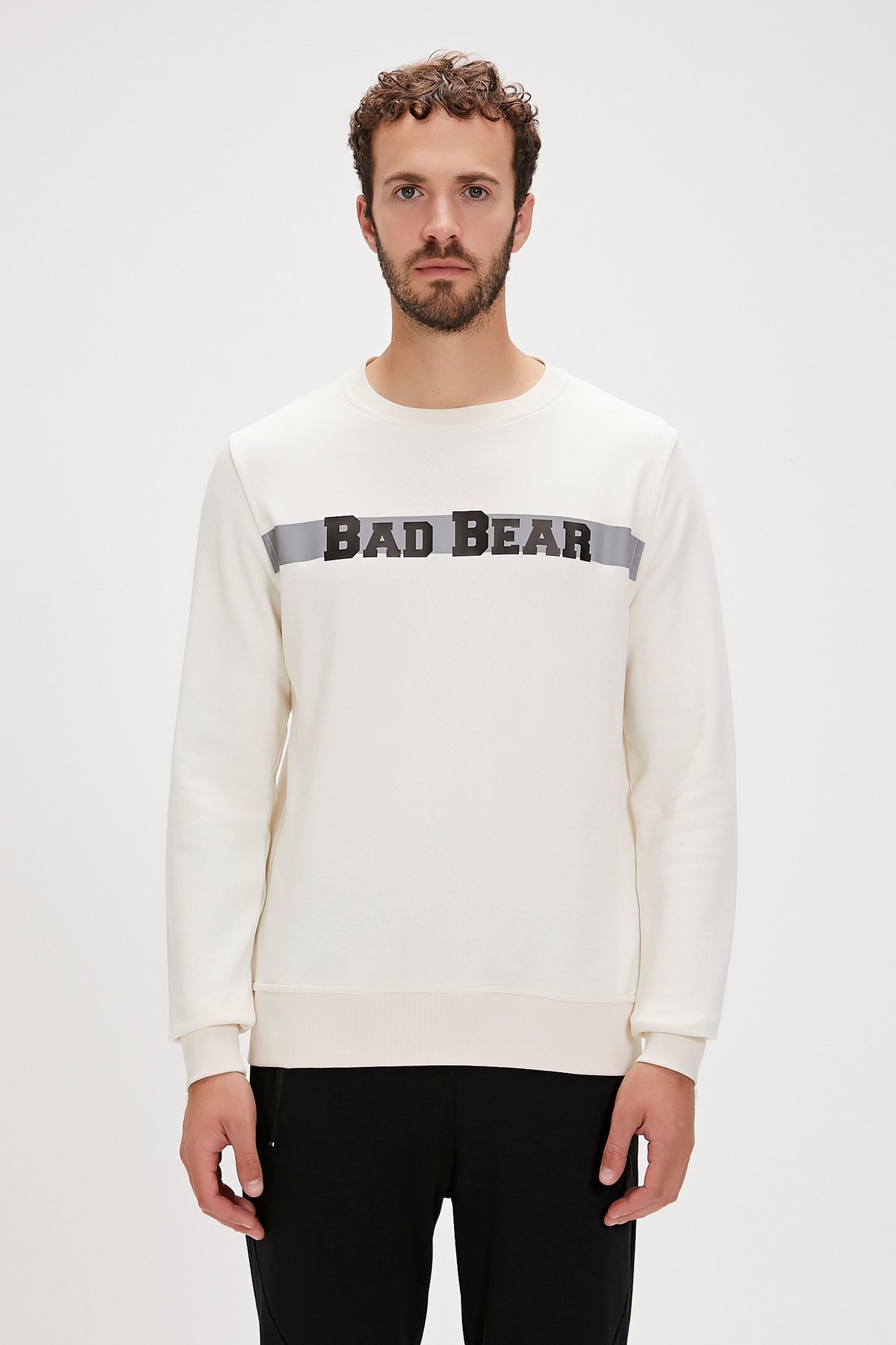 REFLECT BEAR CREWNECK ŞEKER BEYAZI