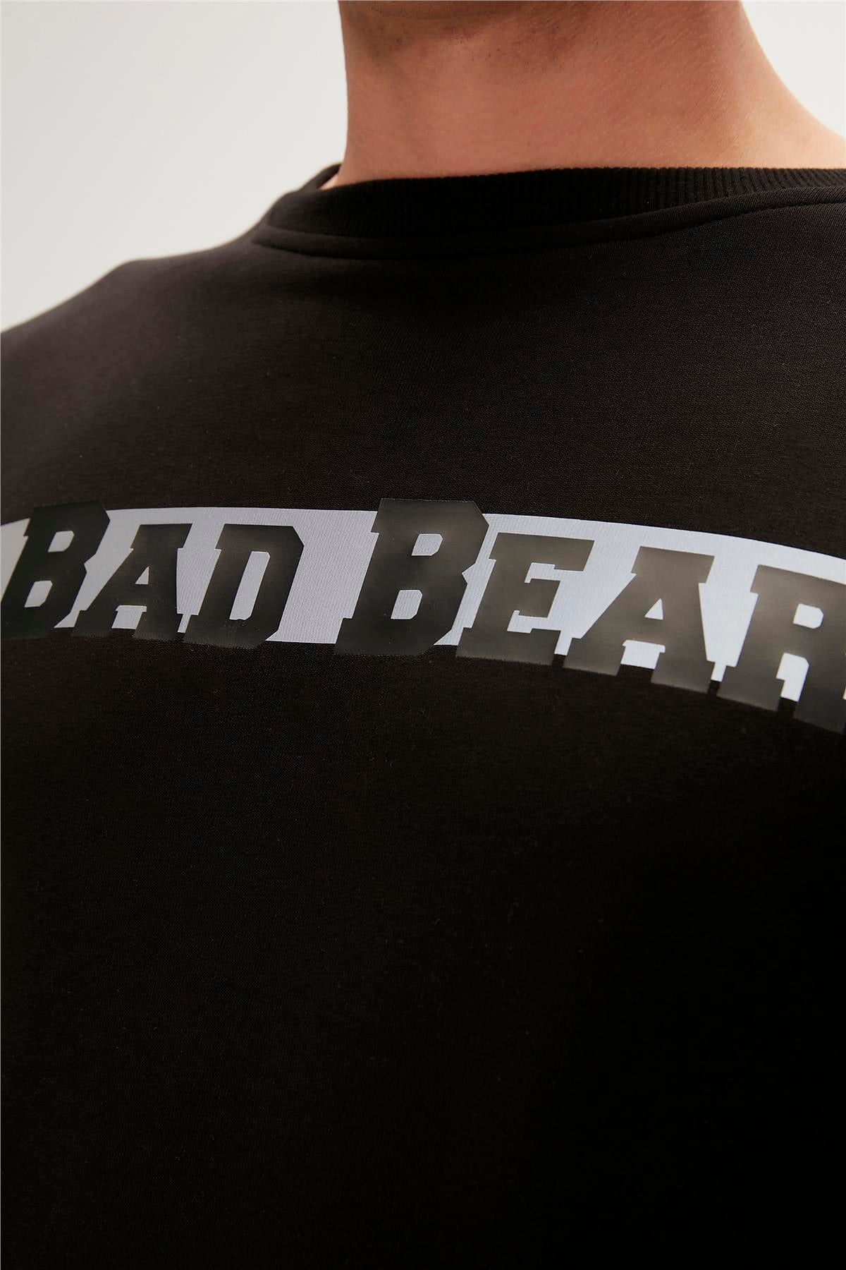 REFLECT BEAR CREWNECK SİYAH