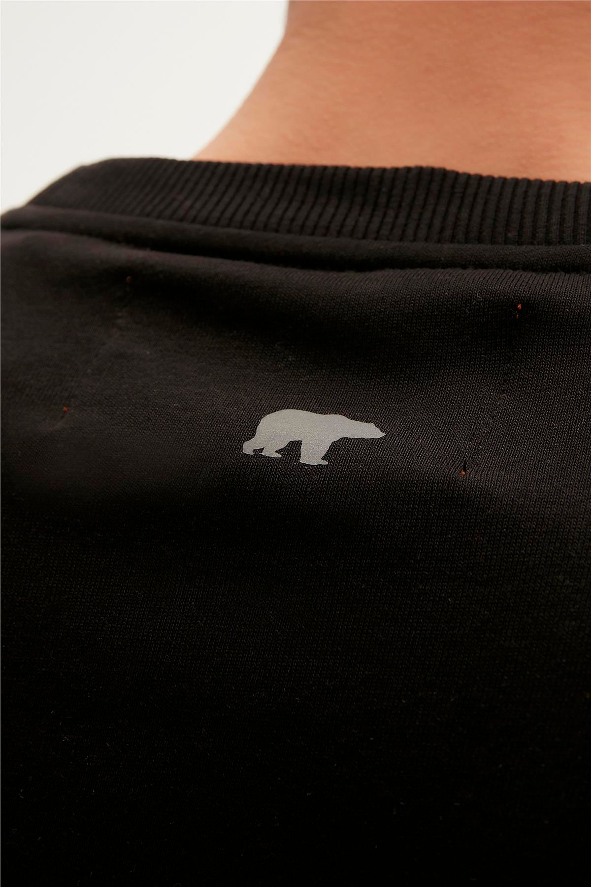 REFLECT CREWNECK SİYAH