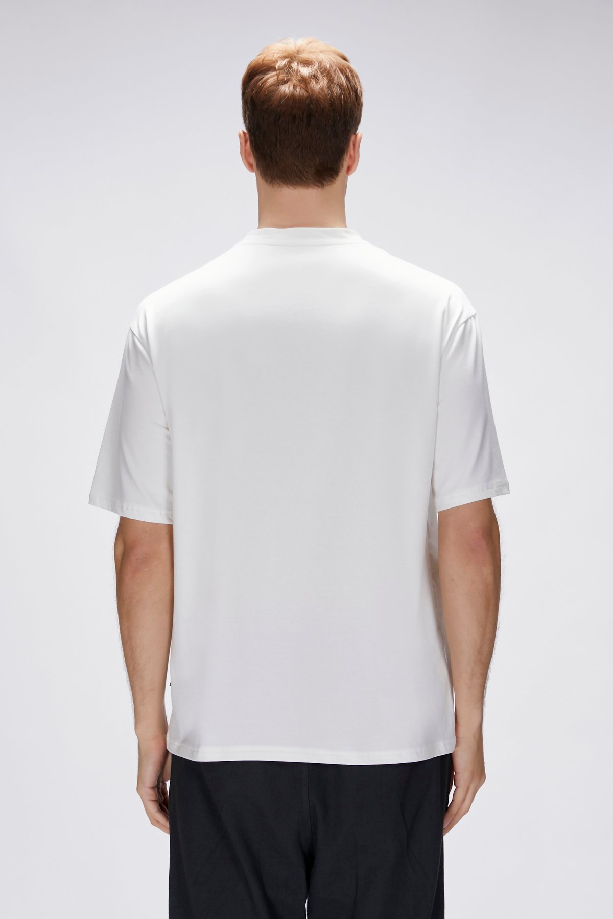 Reid Beyaz Erkek Oversize Tişört