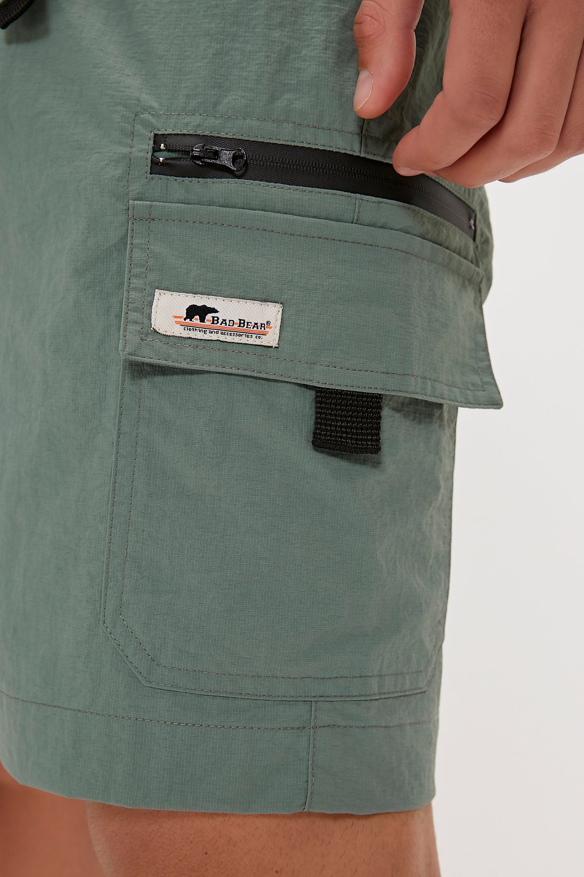 Richard Soluk Yeşil Erkek Kargo Şort