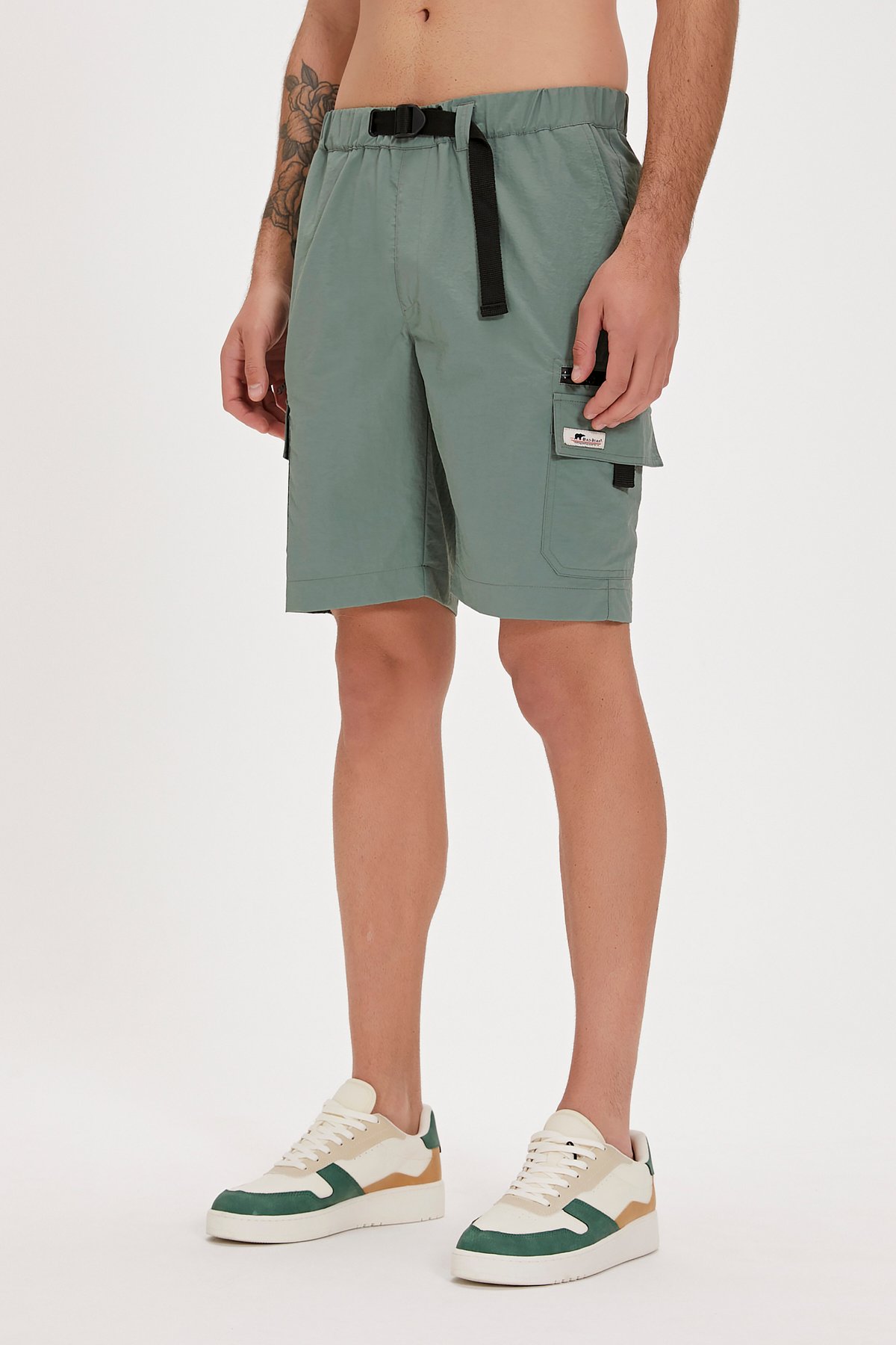 Richard Soluk Yeşil Erkek Kargo Şort