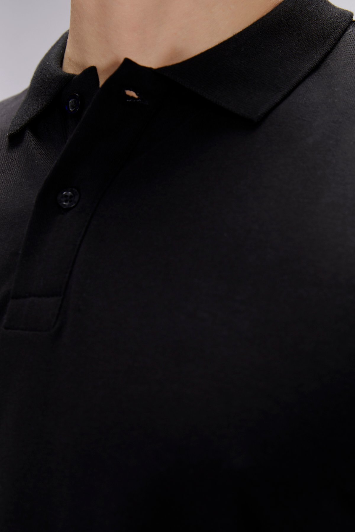 Rubin Siyah Polo Yaka Erkek Tişört