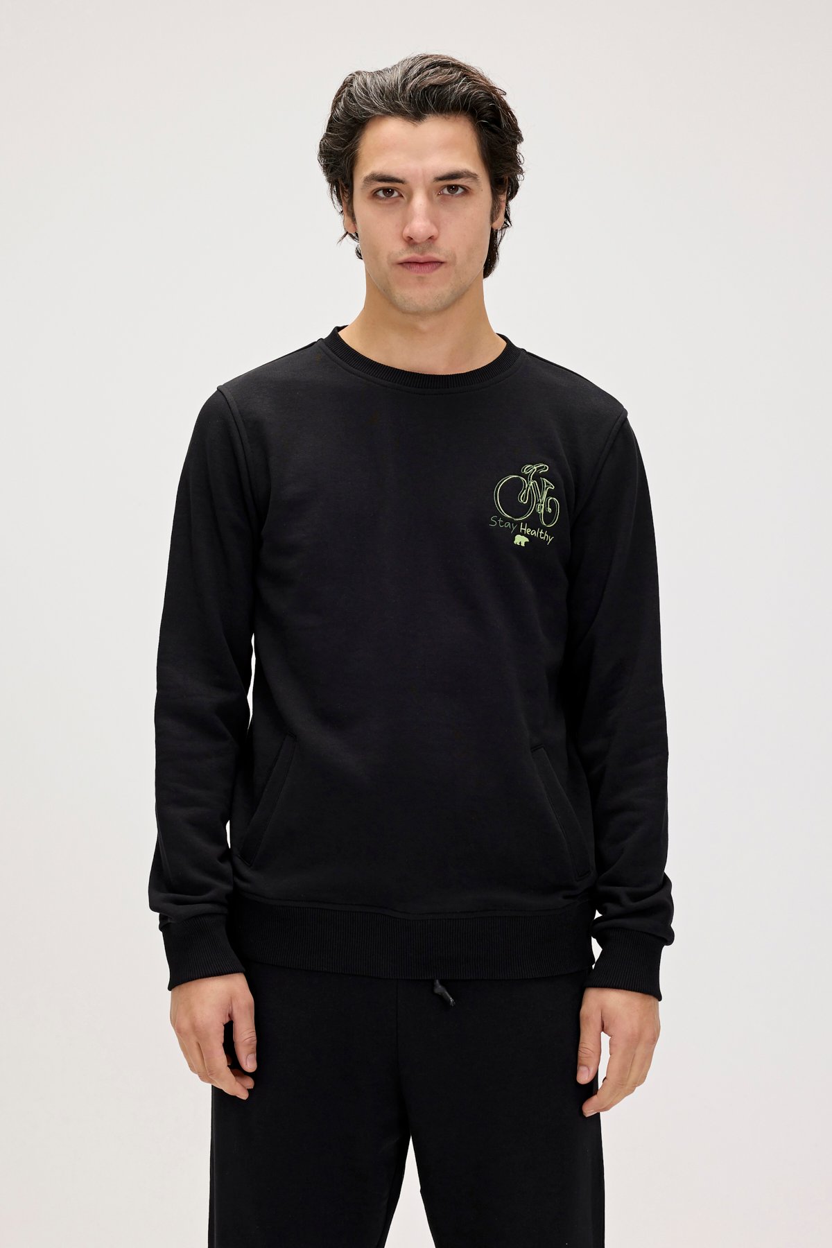 RUNWAY CREWNECK PRINTED CREWNECK NIGHT  ERKEK SWEATSHIRT RUNWAY CREWNECKRUNWAY CREWNECK