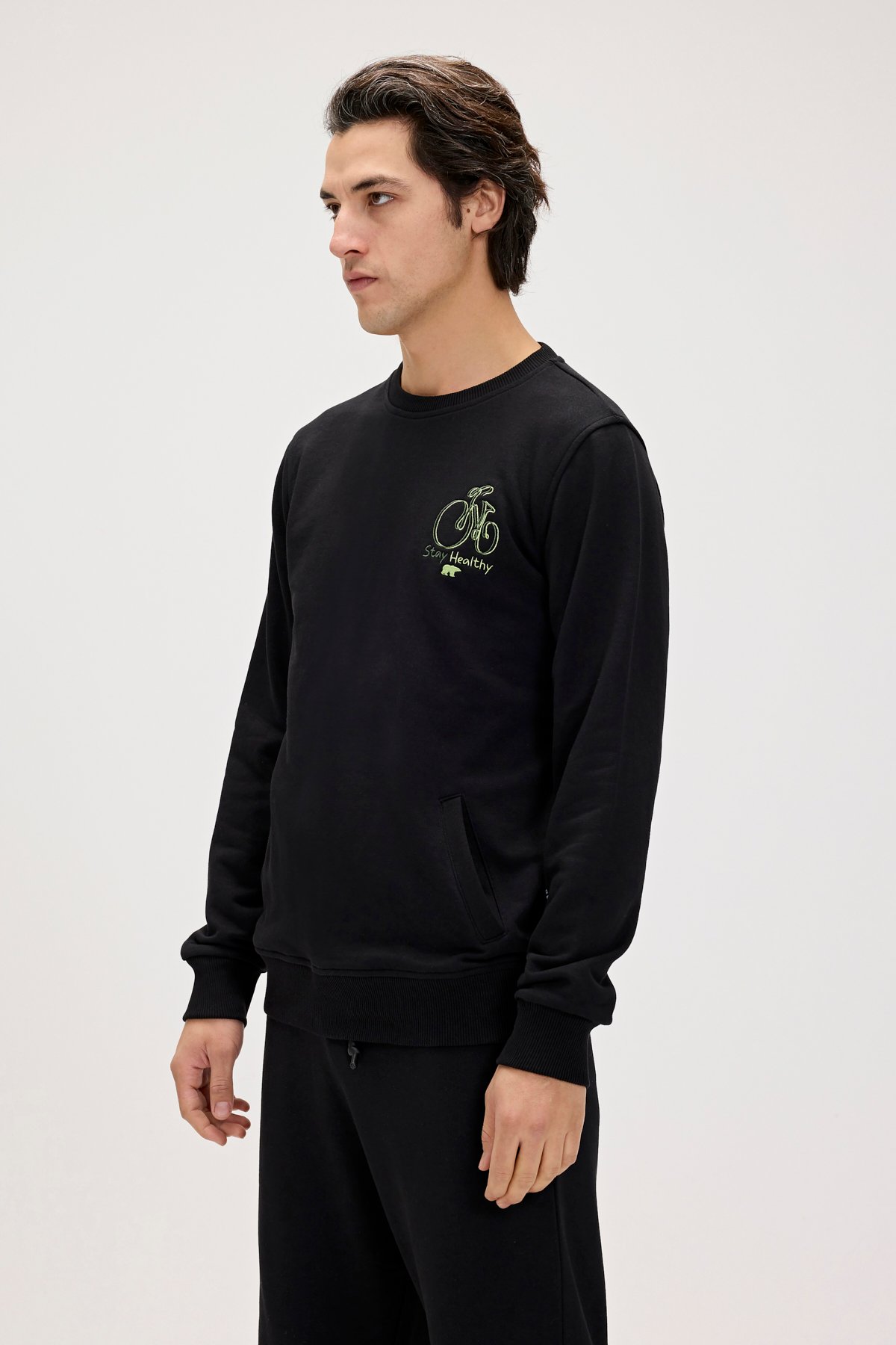 RUNWAY CREWNECK PRINTED CREWNECK NIGHT  ERKEK SWEATSHIRT RUNWAY CREWNECKRUNWAY CREWNECK