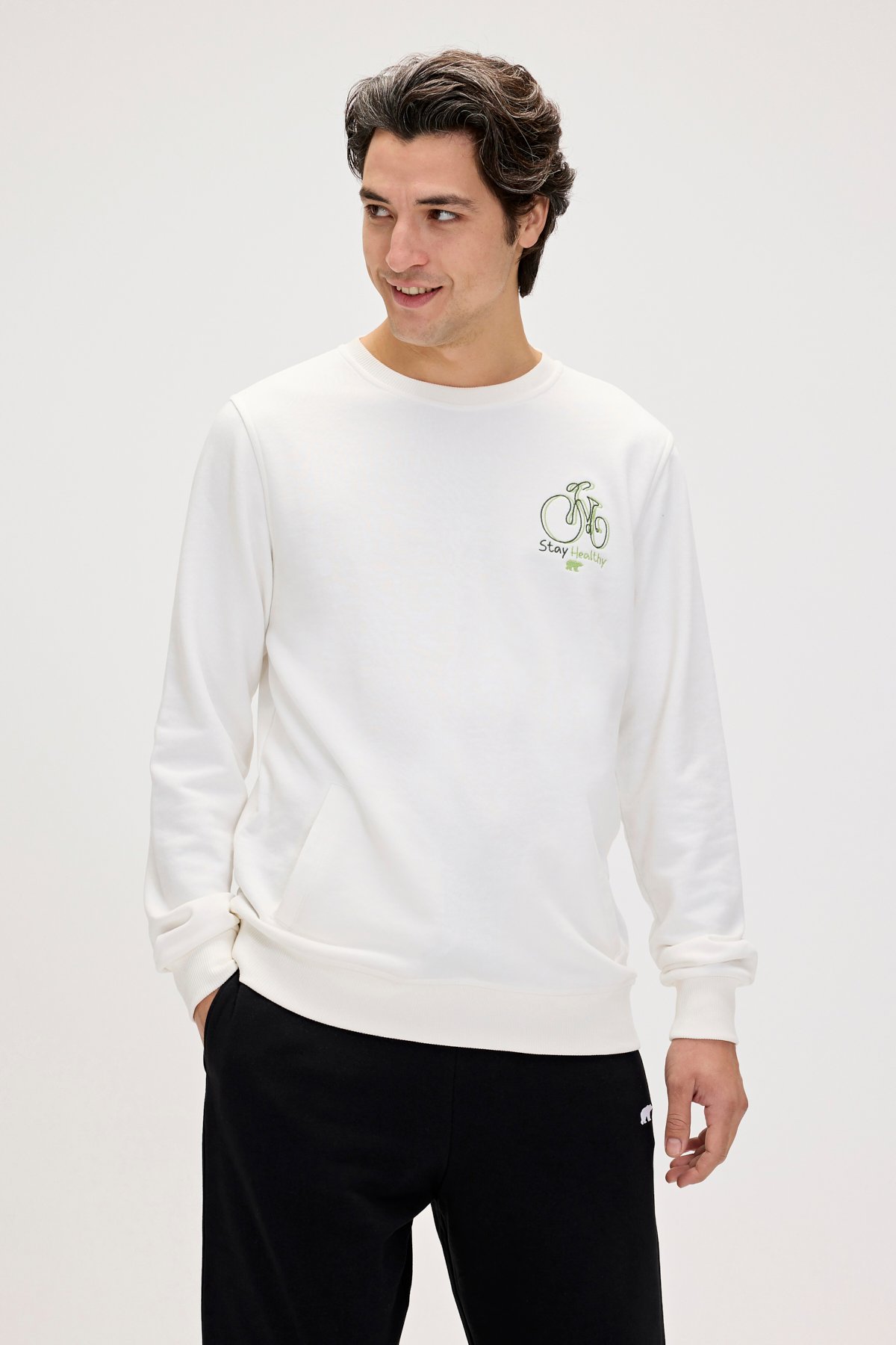 RUNWAY CREWNECK PRINTED CREWNECK OFF-WHITE  ERKEK SWEATSHIRT RUNWAY CREWNECKRUNWAY CREWNECK