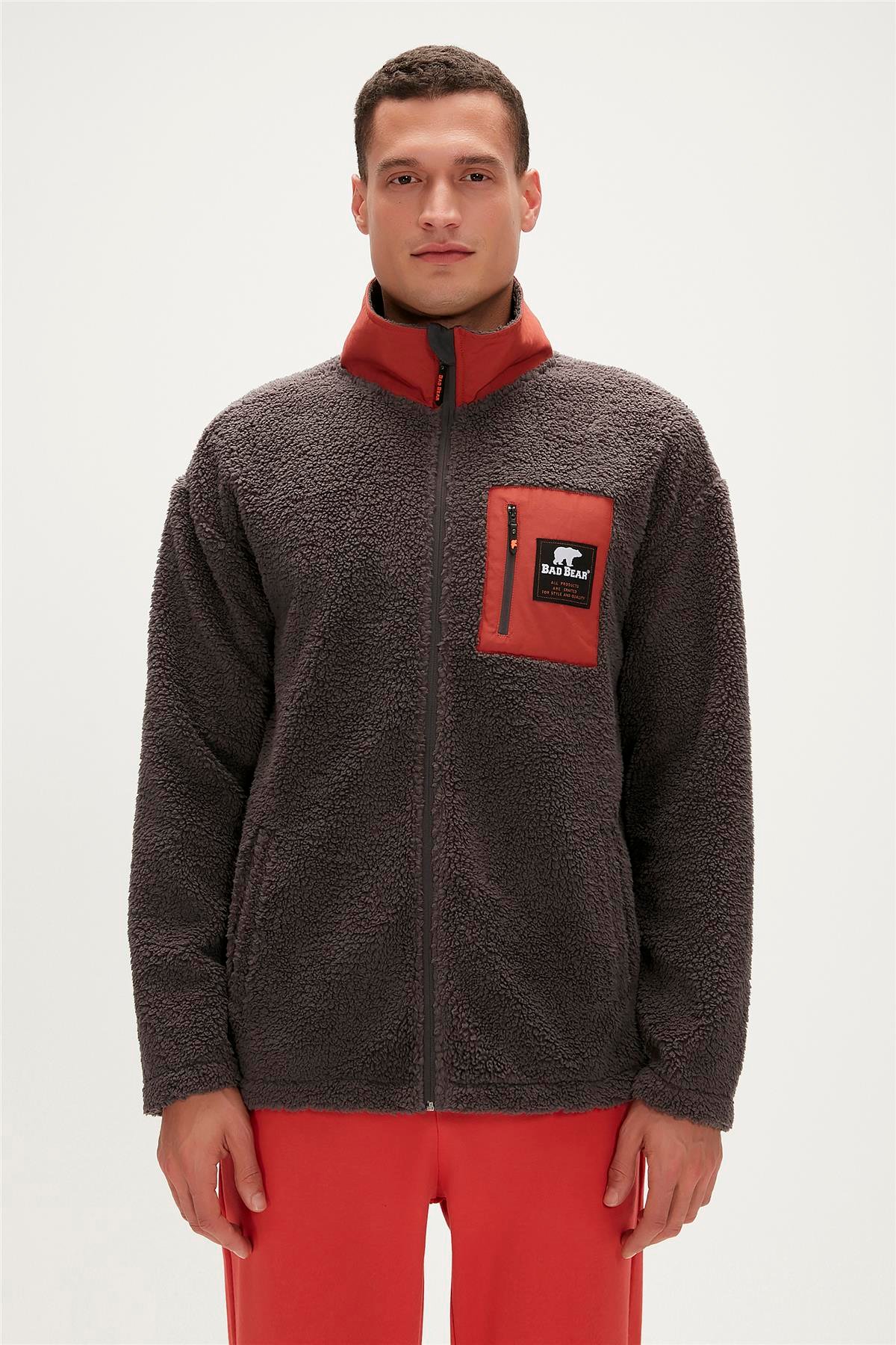 RYAN FULL ZIP PLUSH ANTRASİT