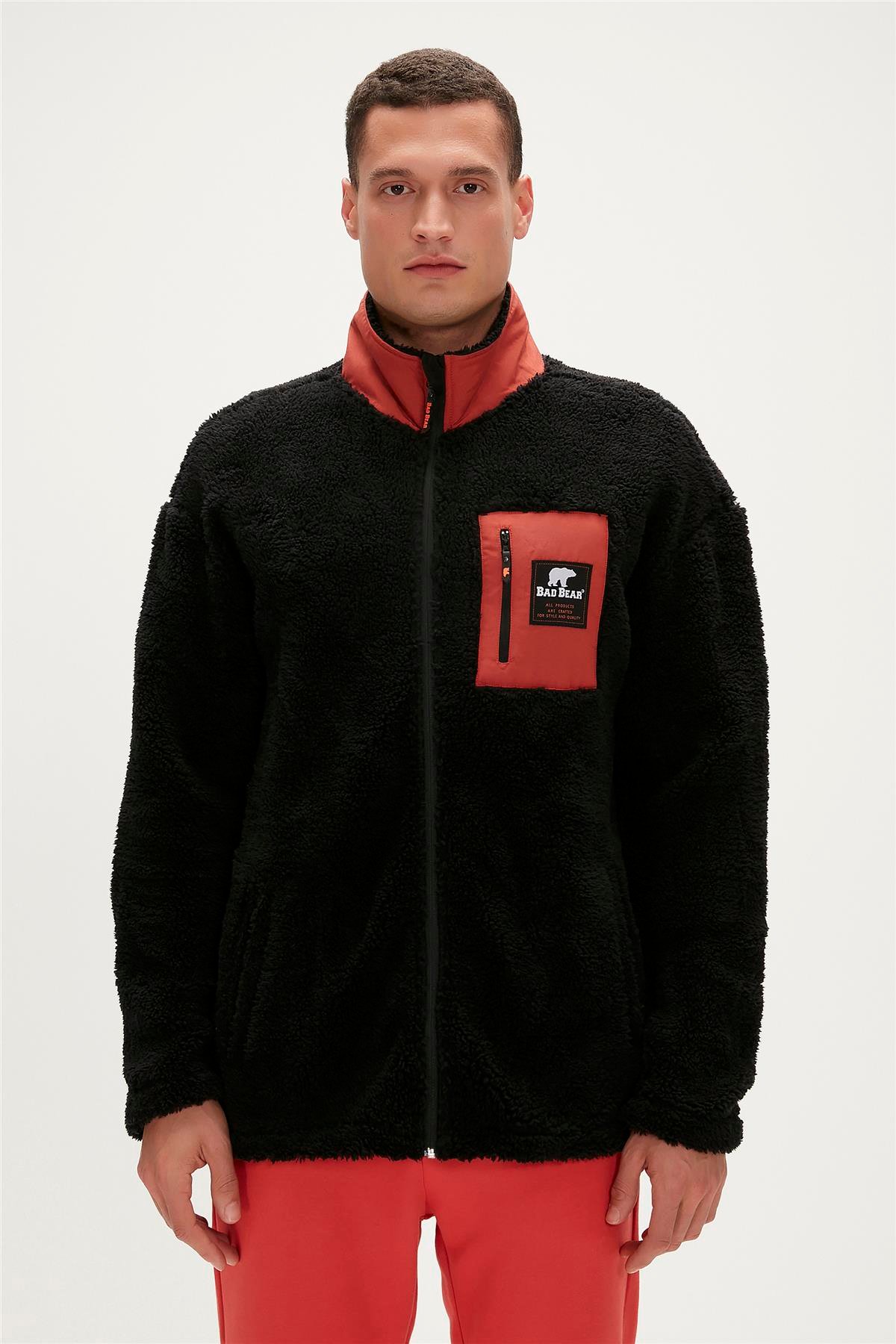RYAN FULL ZIP PLUSH SİYAH