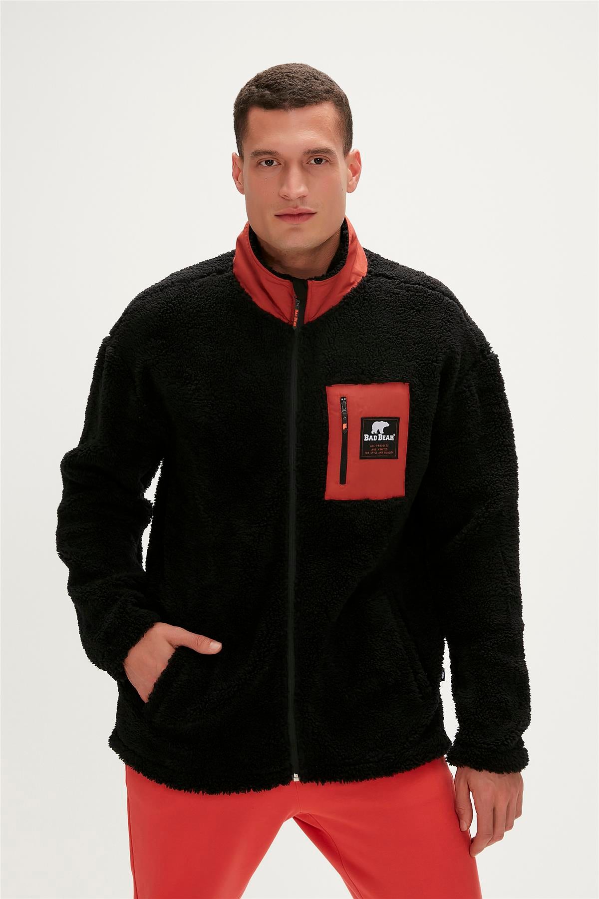 RYAN FULL ZIP PLUSH SİYAH