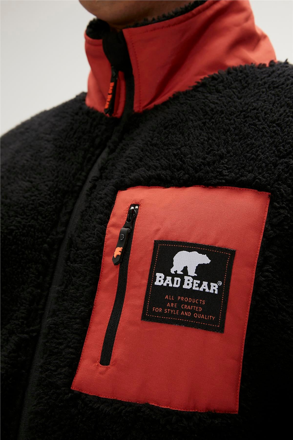 RYAN FULL ZIP PLUSH SİYAH