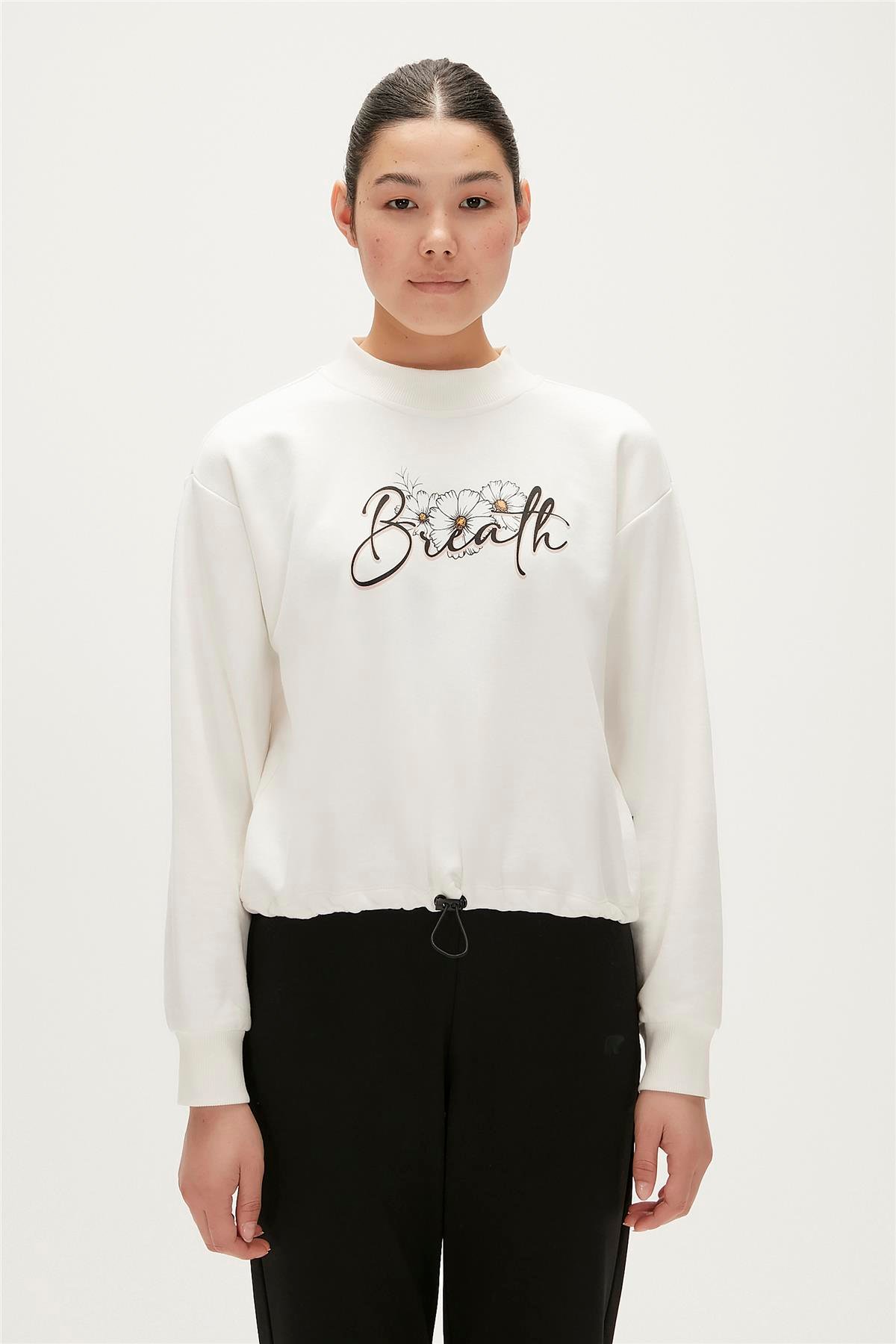 SARA CREWNECK BEYAZ