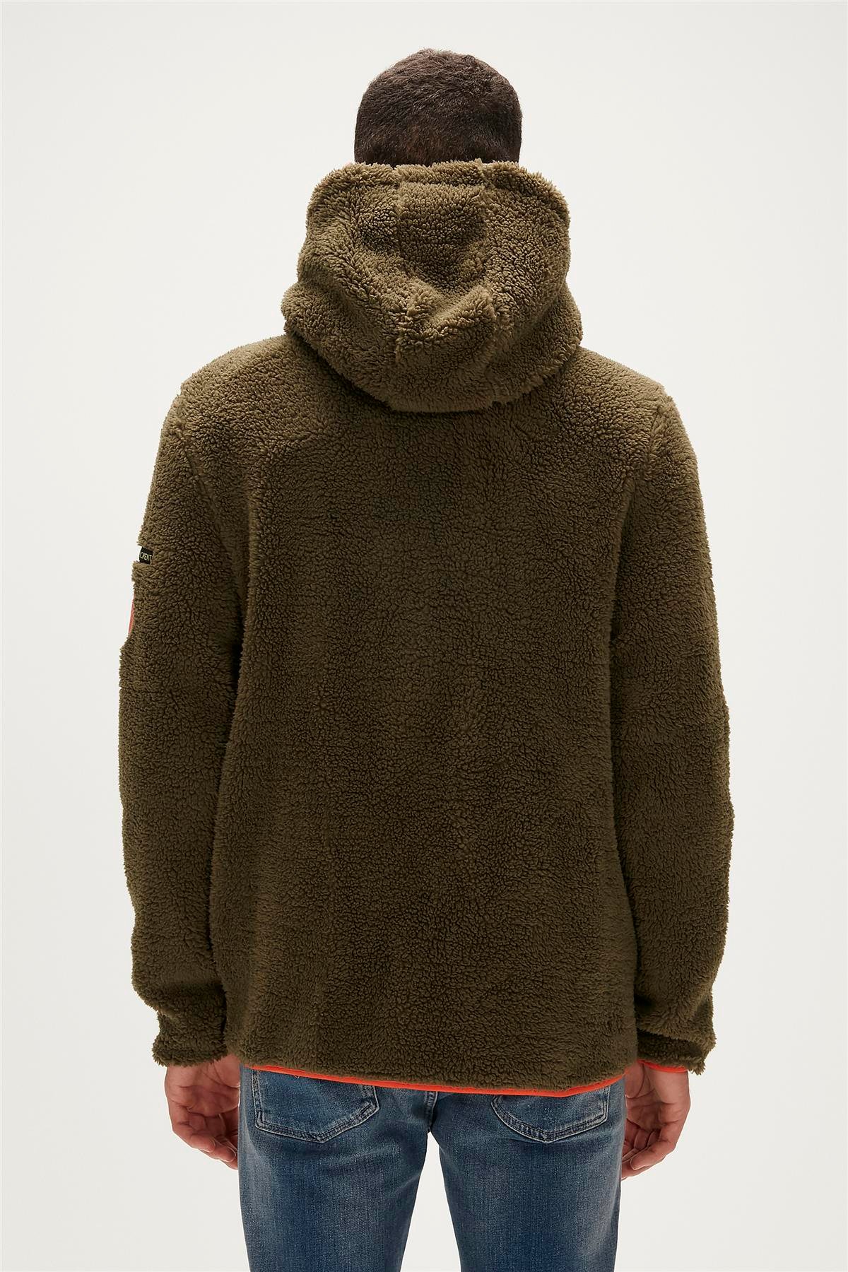 SHAGY FULL ZIP PLUSH HAKİ