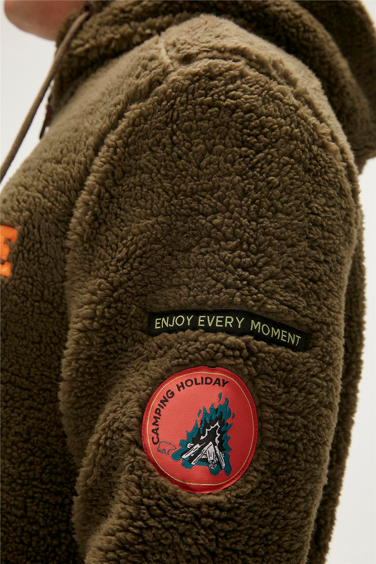 SHAGY FULL ZIP PLUSH HAKİ