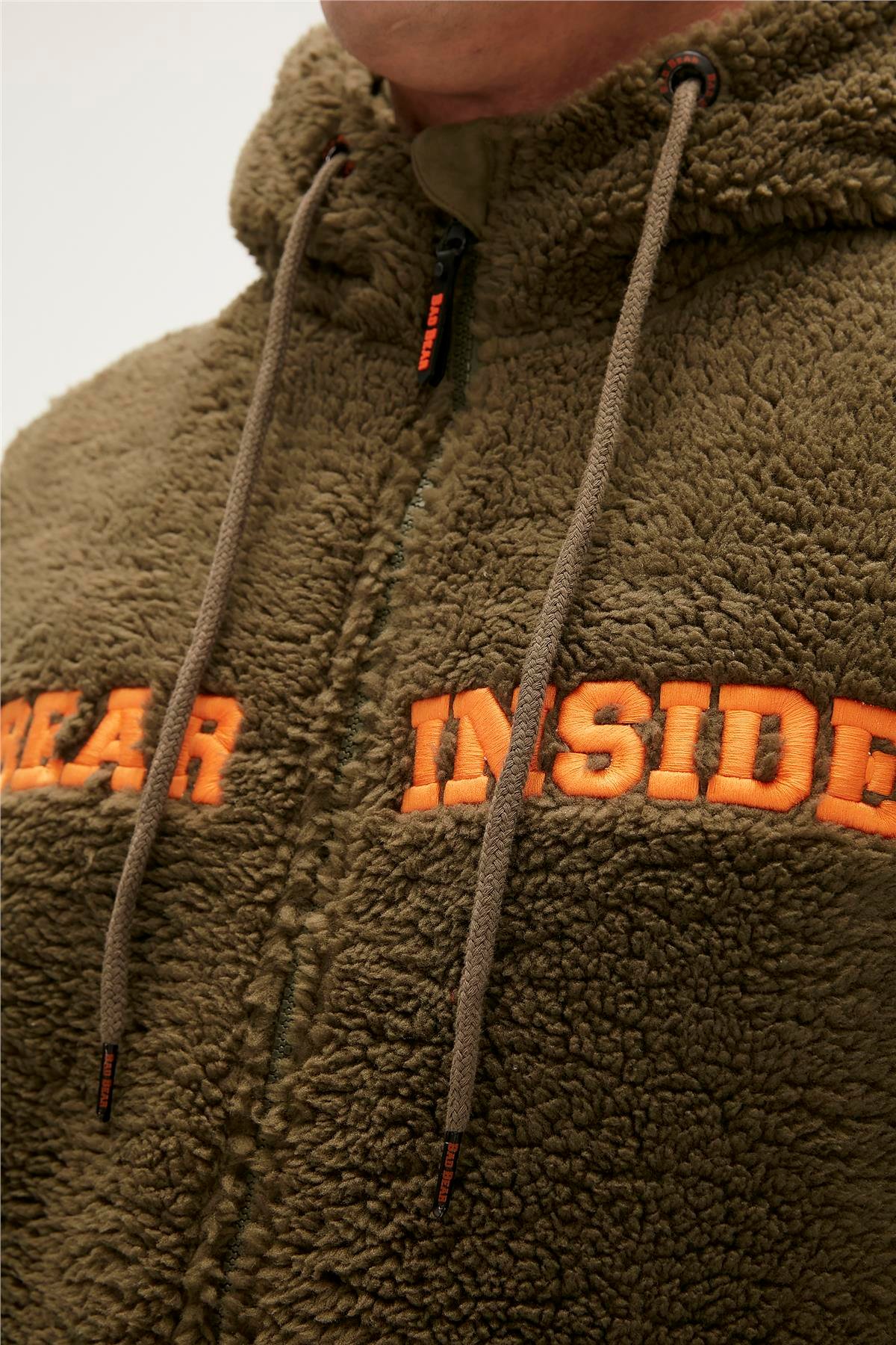 SHAGY FULL ZIP PLUSH HAKİ