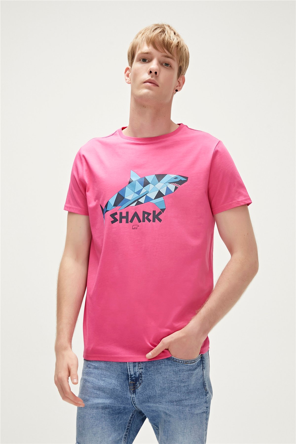SHARK T-SHIRT FUŞYA