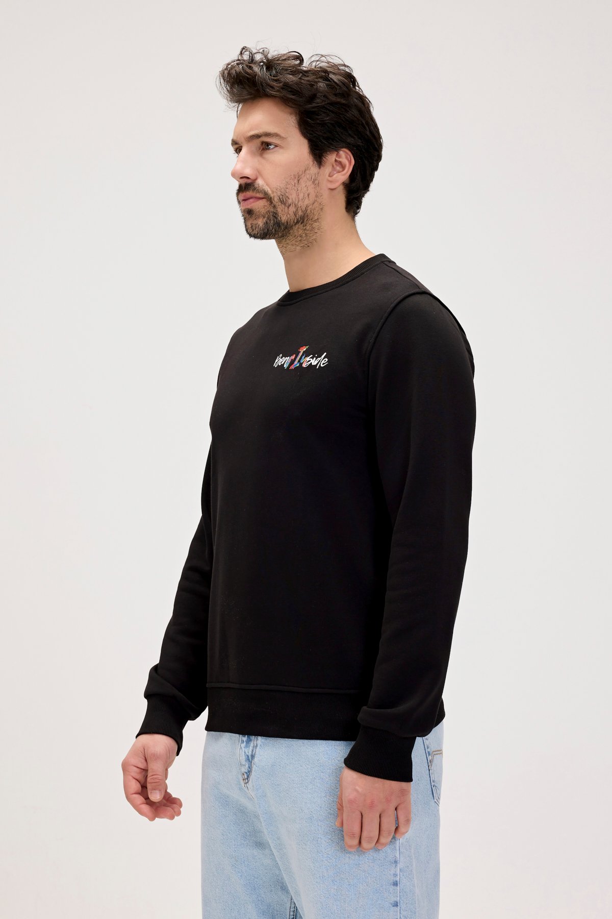 SPLASHY CREWNECK PRINTED CREWNECK NIGHT  ERKEK SWEATSHIRT SPLASHY CREWNECKSPLASHY CREWNECK